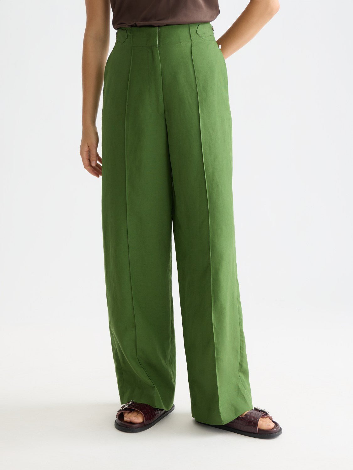 Lou - Lyocell High Rise Wide Leg Pants - Scotch & Soda South Africa