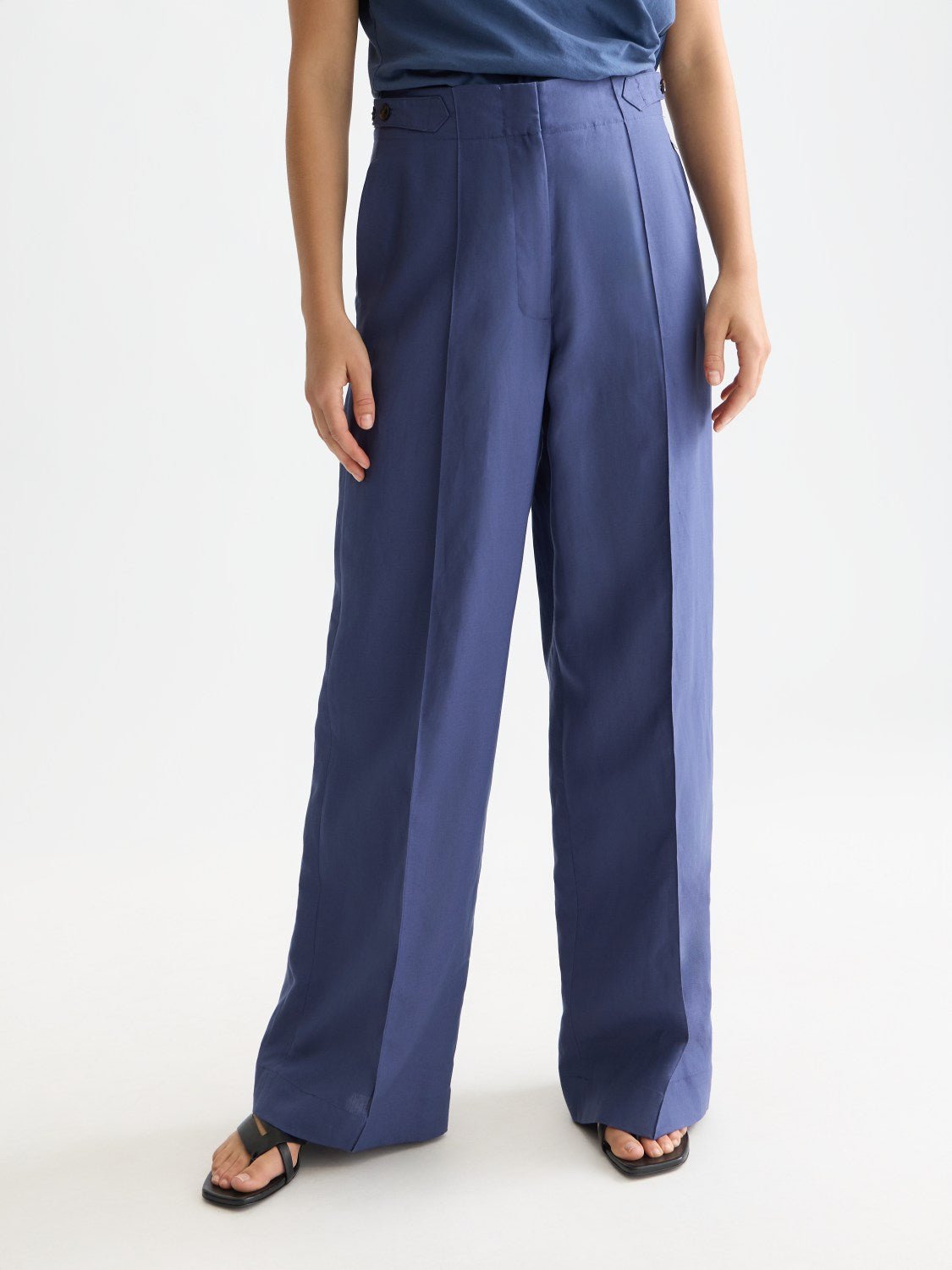 Lou - Lyocell High Rise Wide Leg Pants - Scotch & Soda South Africa