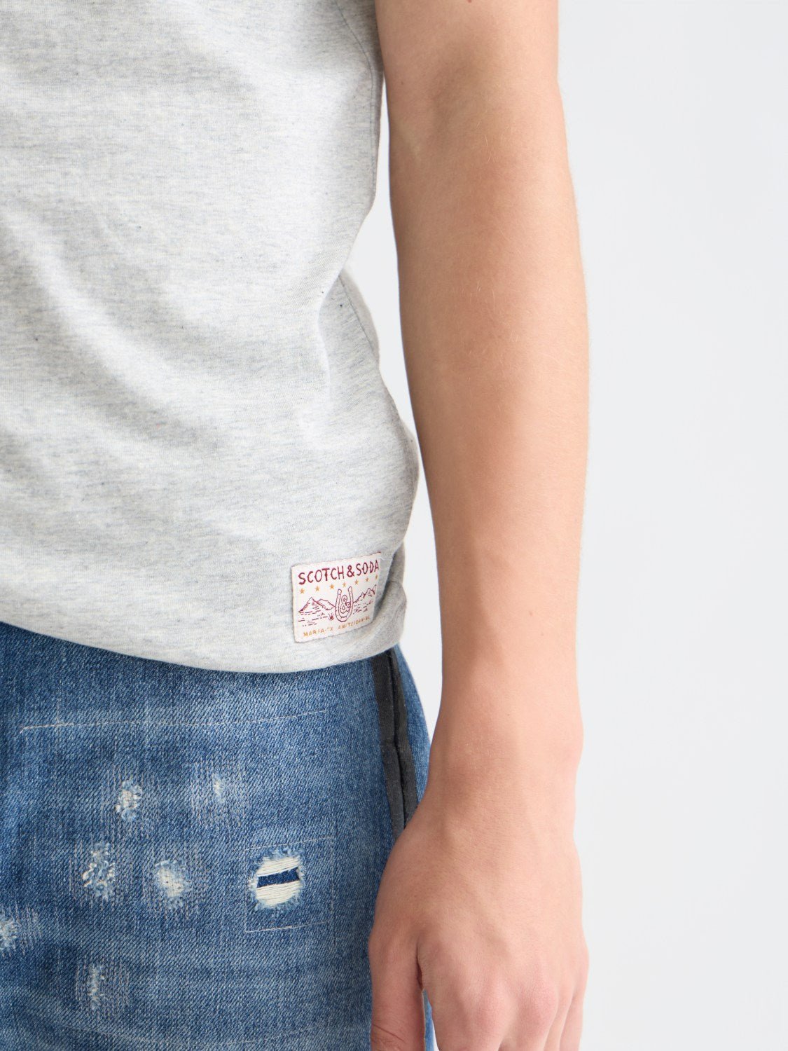Melange Regularfit Tshirt - Scotch & Soda South Africa