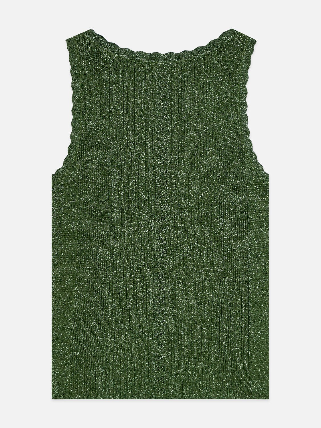 Metallic Ribbed Knitted Tank - Scotch & Soda South Africa