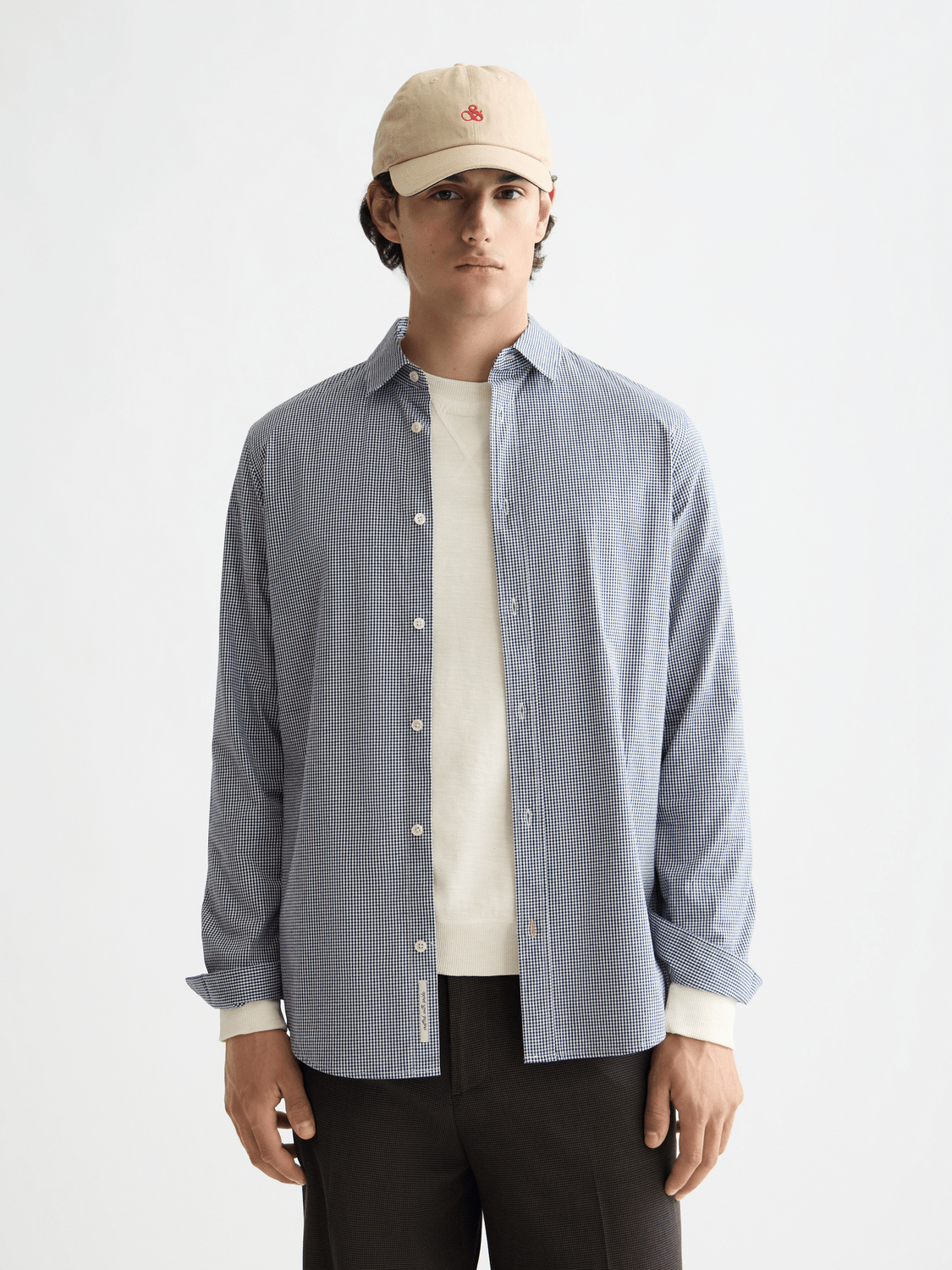 Micro-Check Poplin Shirt - Scotch & Soda South Africa