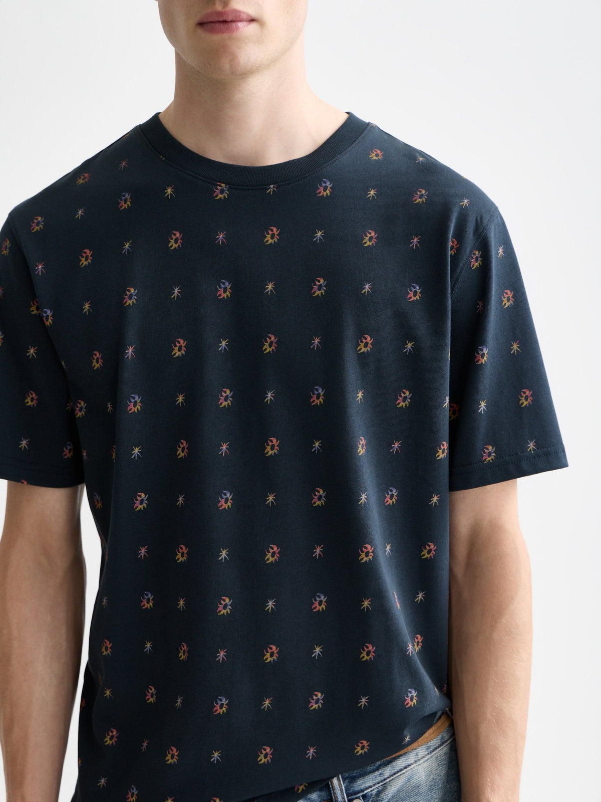 Micro-Printed Regular-Fit T-Shirt - Scotch & Soda South Africa
