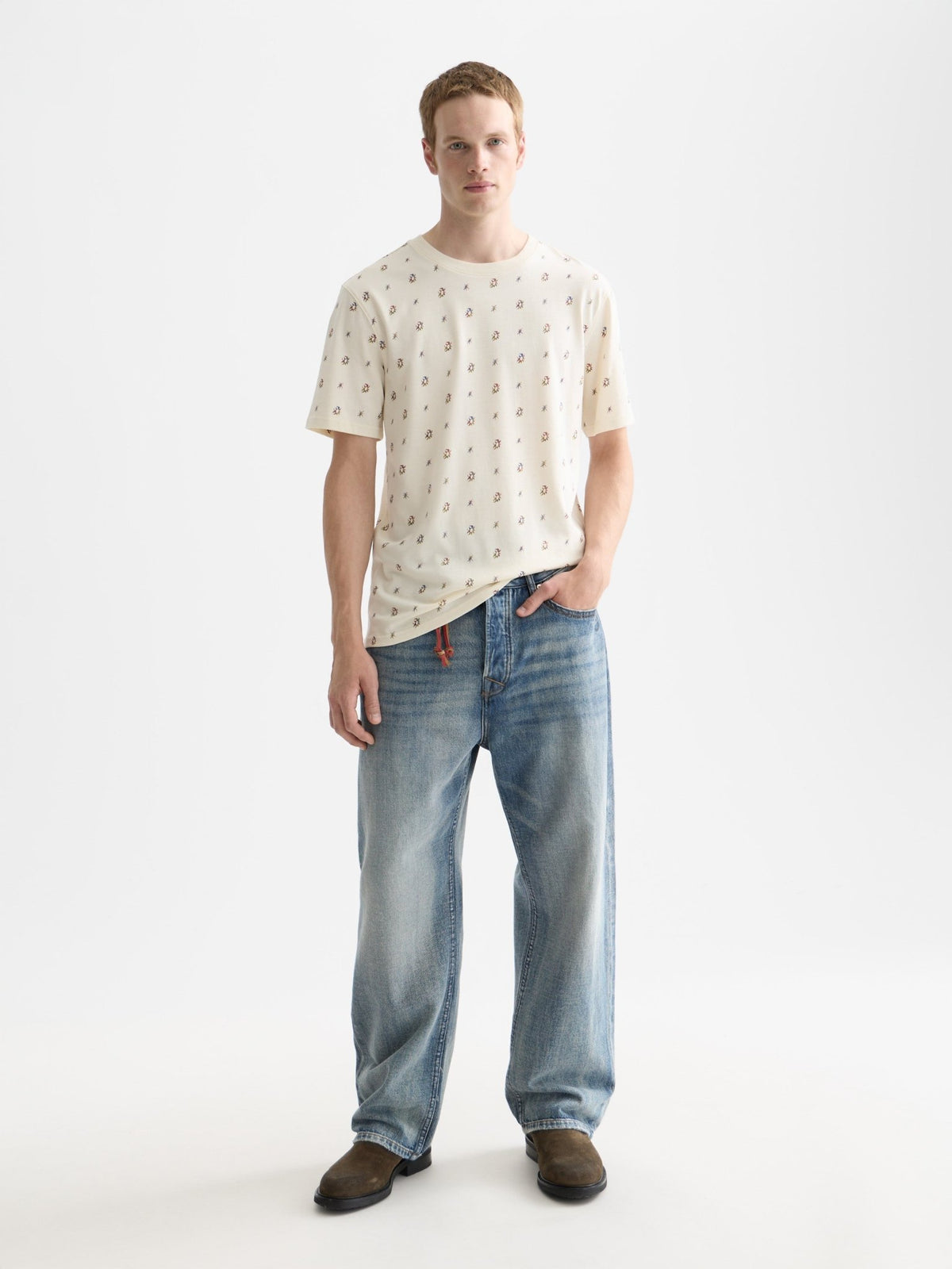 Micro-Printed Regular-Fit T-Shirt - Scotch & Soda South Africa