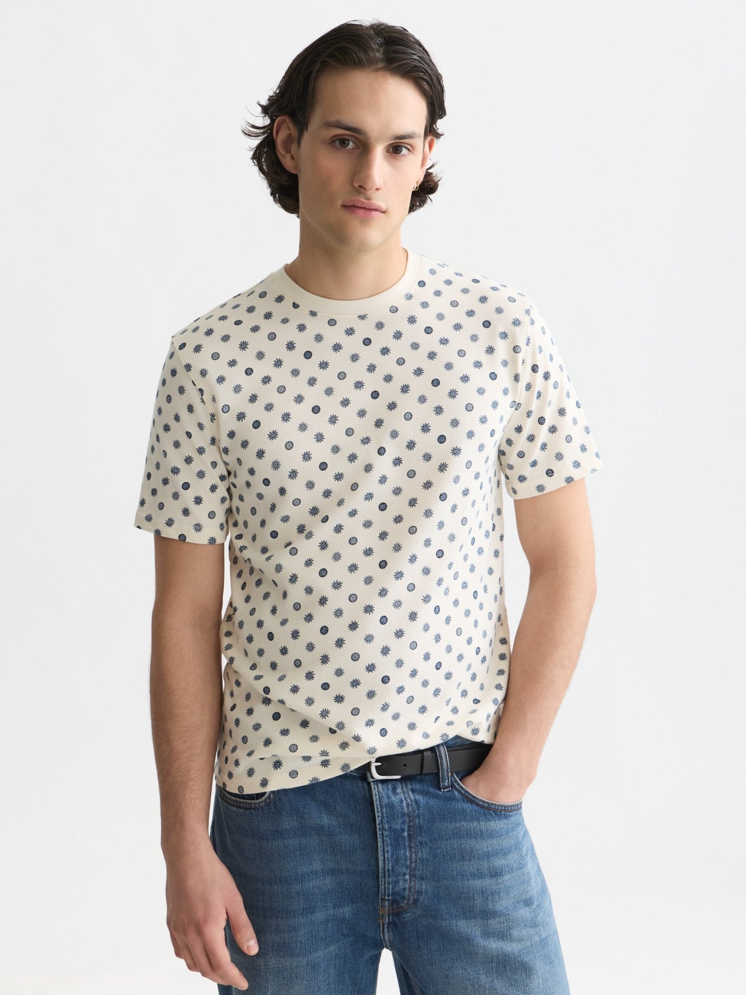 Micro-Printed Regular-Fit T-Shirt - Scotch & Soda South Africa
