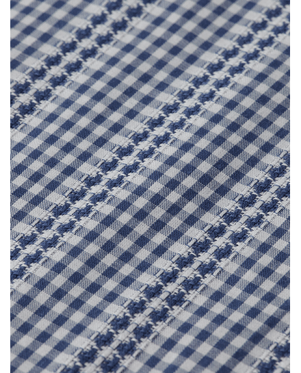Microcheck Cotton Poplin Shirt - Scotch & Soda South Africa
