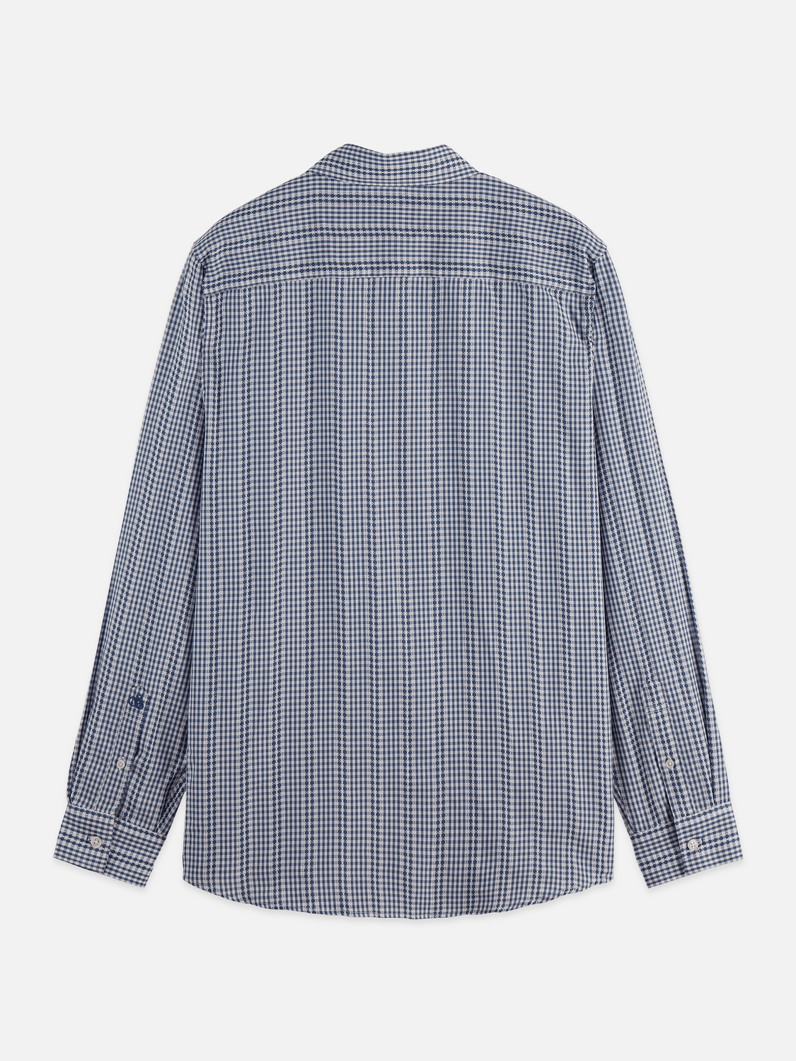 Microcheck Cotton Poplin Shirt - Scotch & Soda South Africa