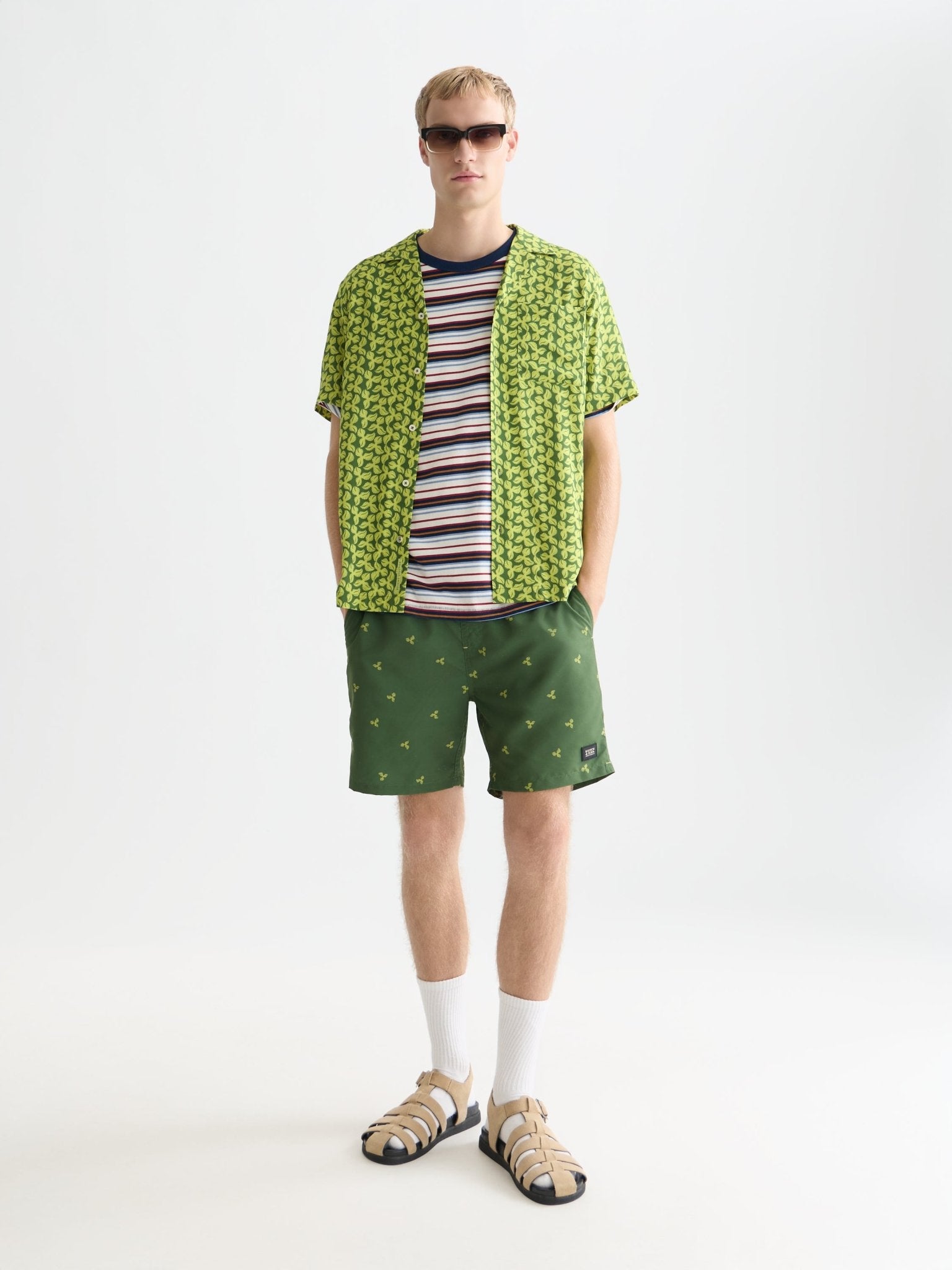 Mini Print Mid-Length Swim Shorts - Scotch & Soda South Africa