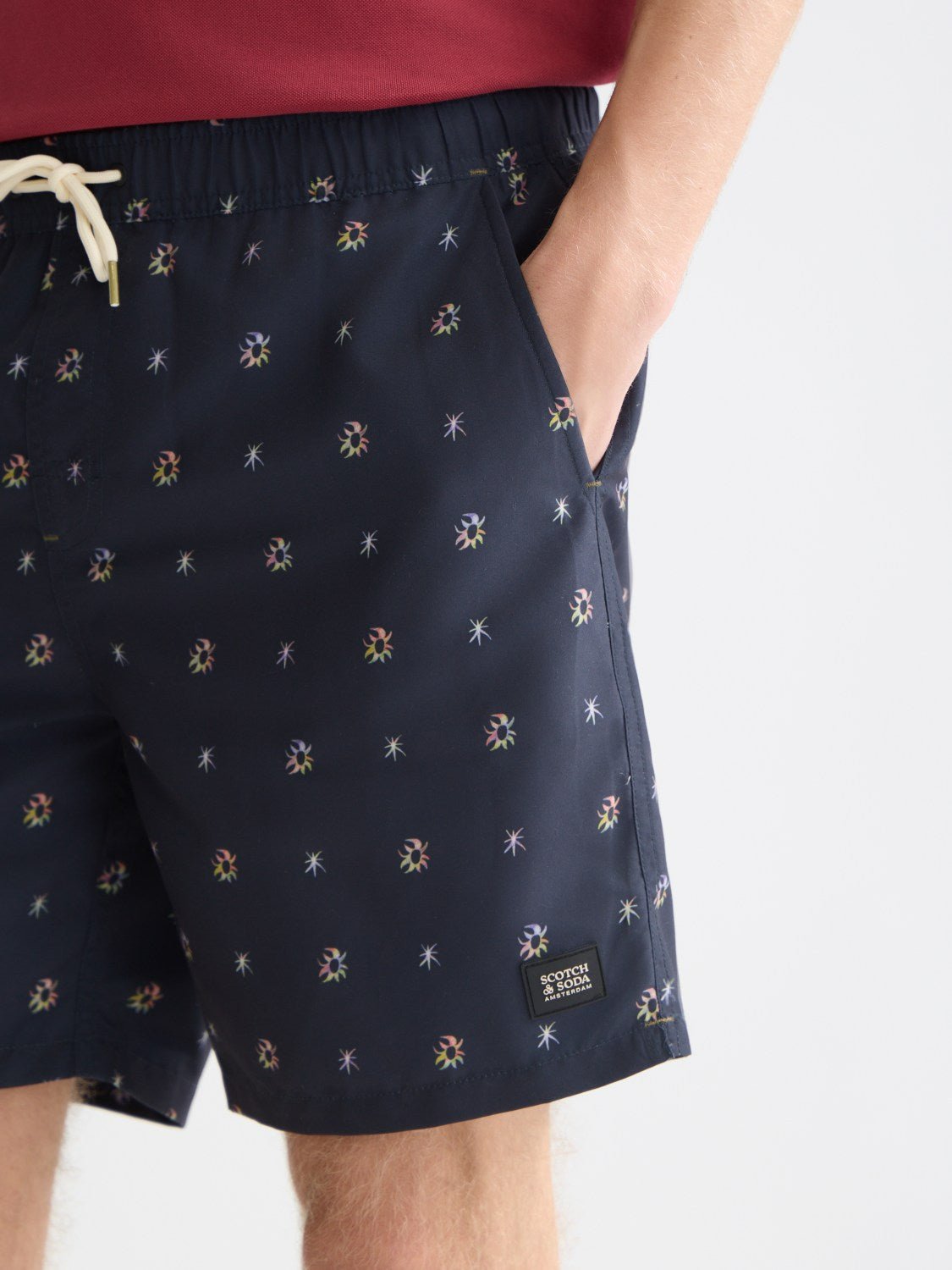 Mini Print Midlength Swim Shorts - Scotch & Soda South Africa