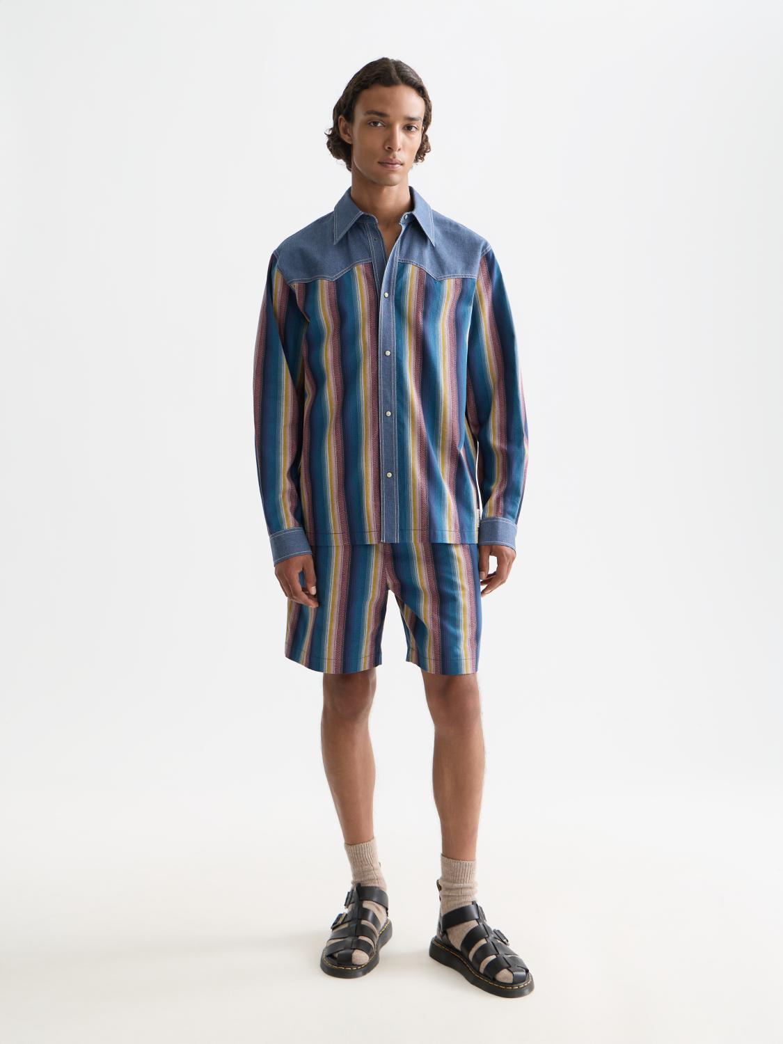Multicolor Stripe Western Shirt - Scotch & Soda South Africa