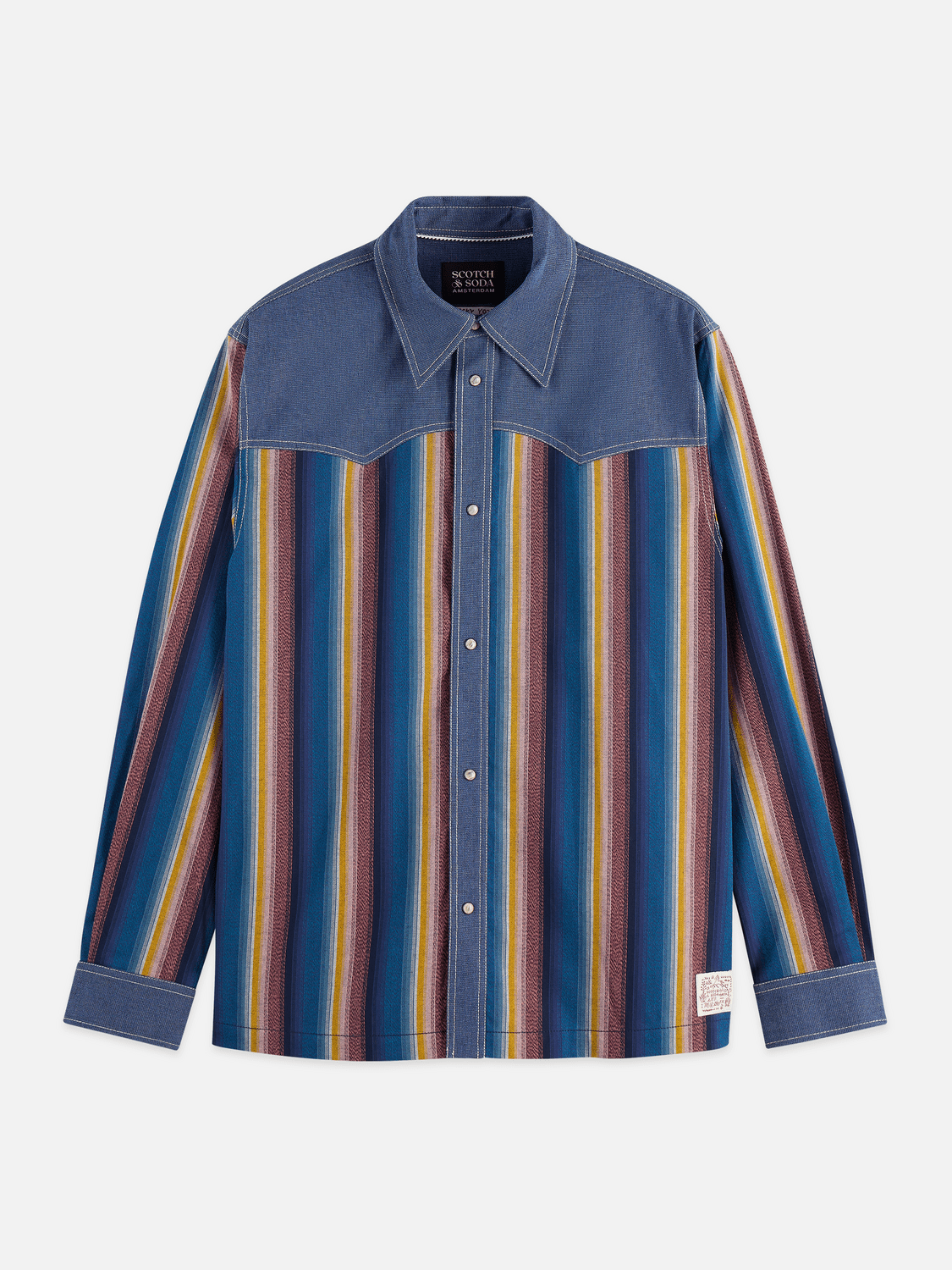 Multicolor Stripe Western Shirt - Scotch & Soda South Africa