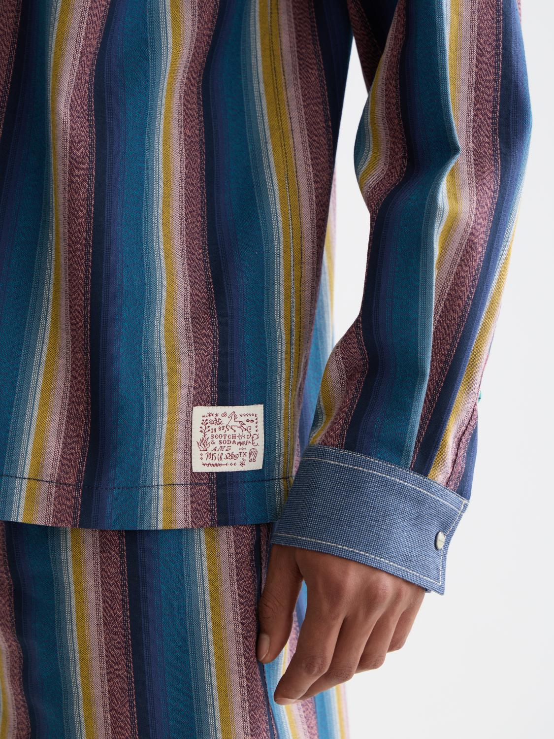 Multicolor Stripe Western Shirt - Scotch & Soda South Africa