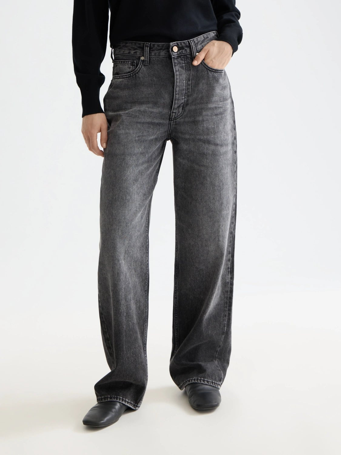 New Core Ripple Straight Jeans — Absolute Black - Scotch & Soda South Africa