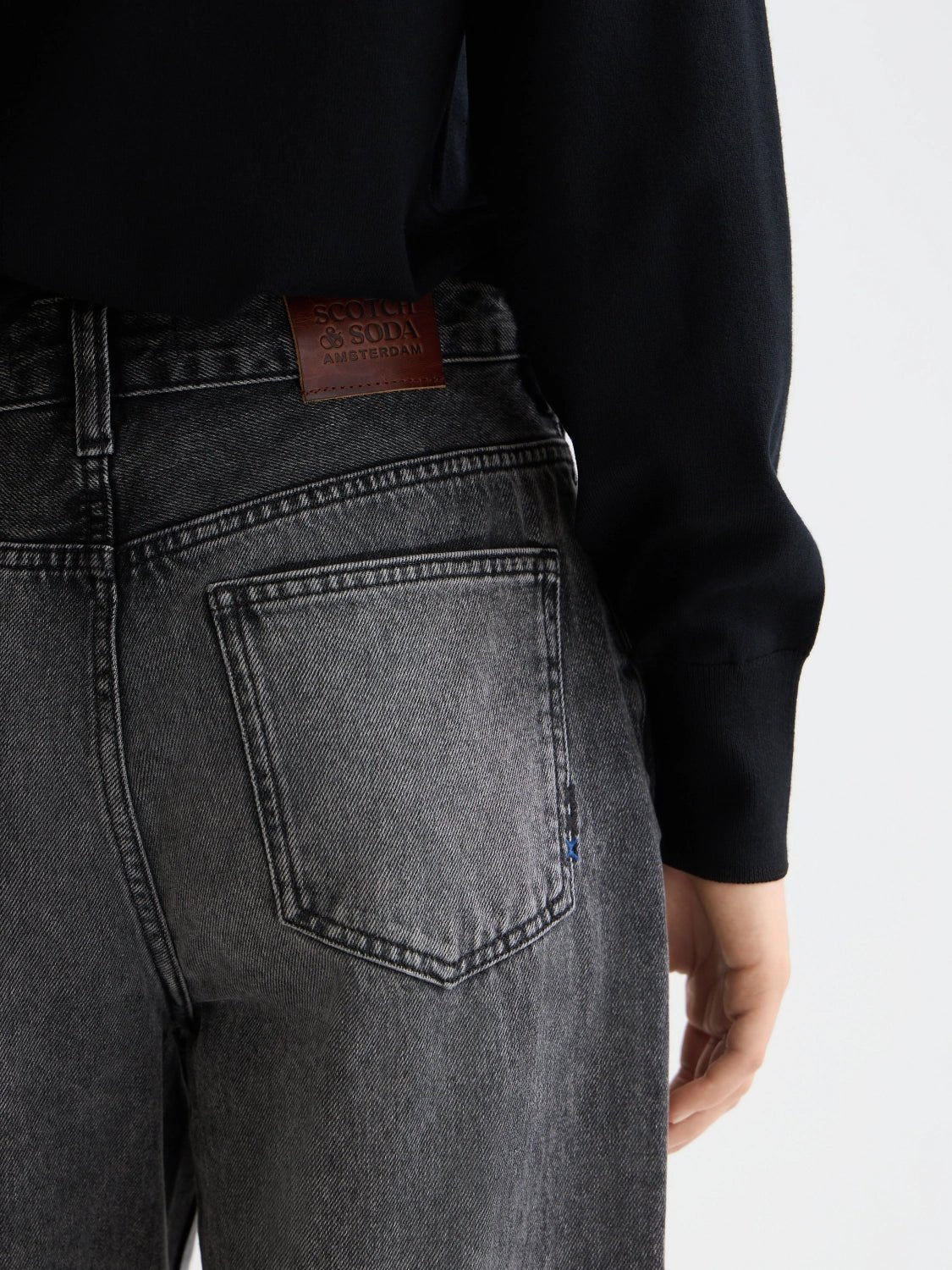 New Core Ripple Straight Jeans — Absolute Black - Scotch & Soda South Africa