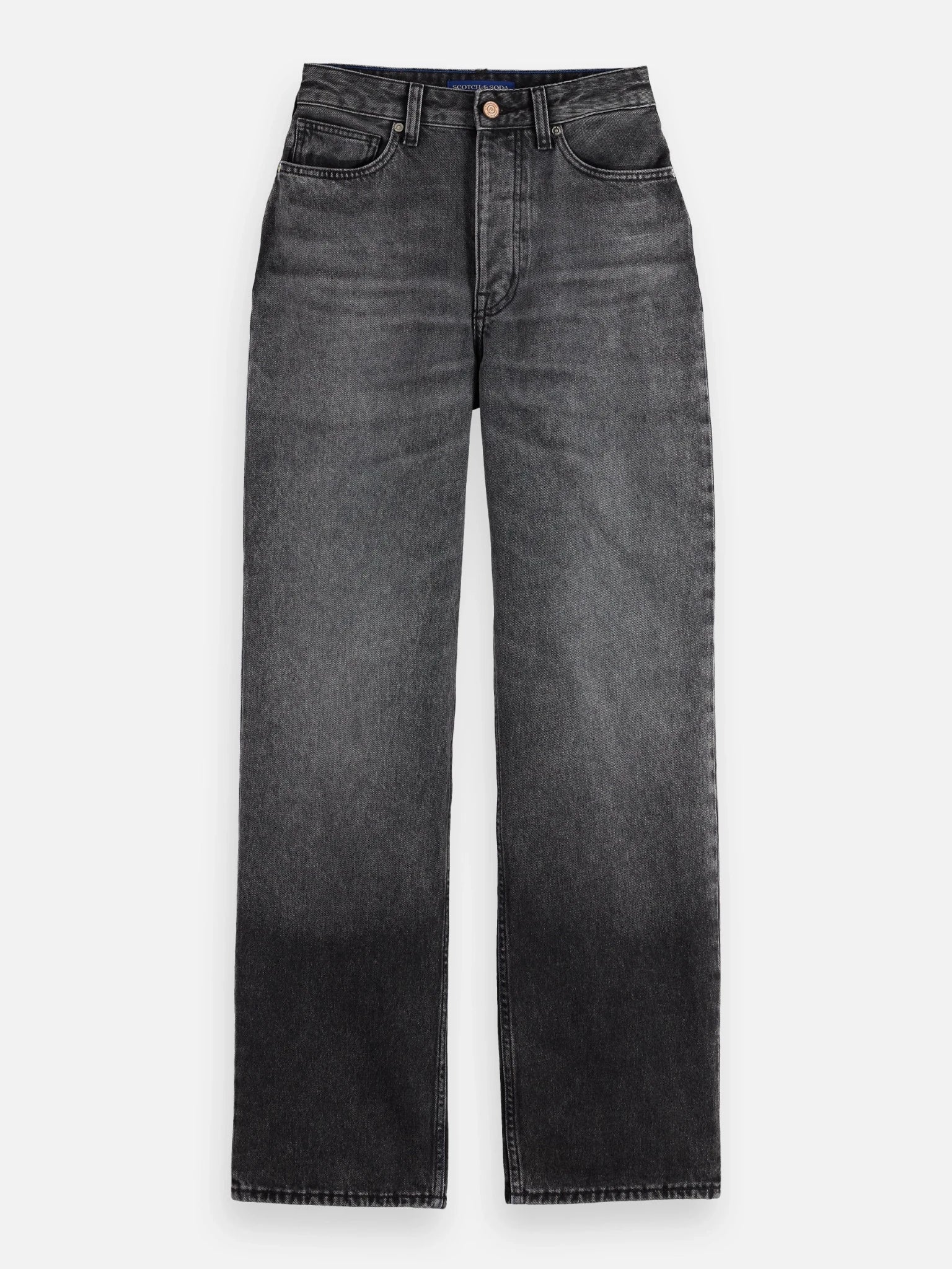 New Core Ripple Straight Jeans — Absolute Black - Scotch & Soda South Africa