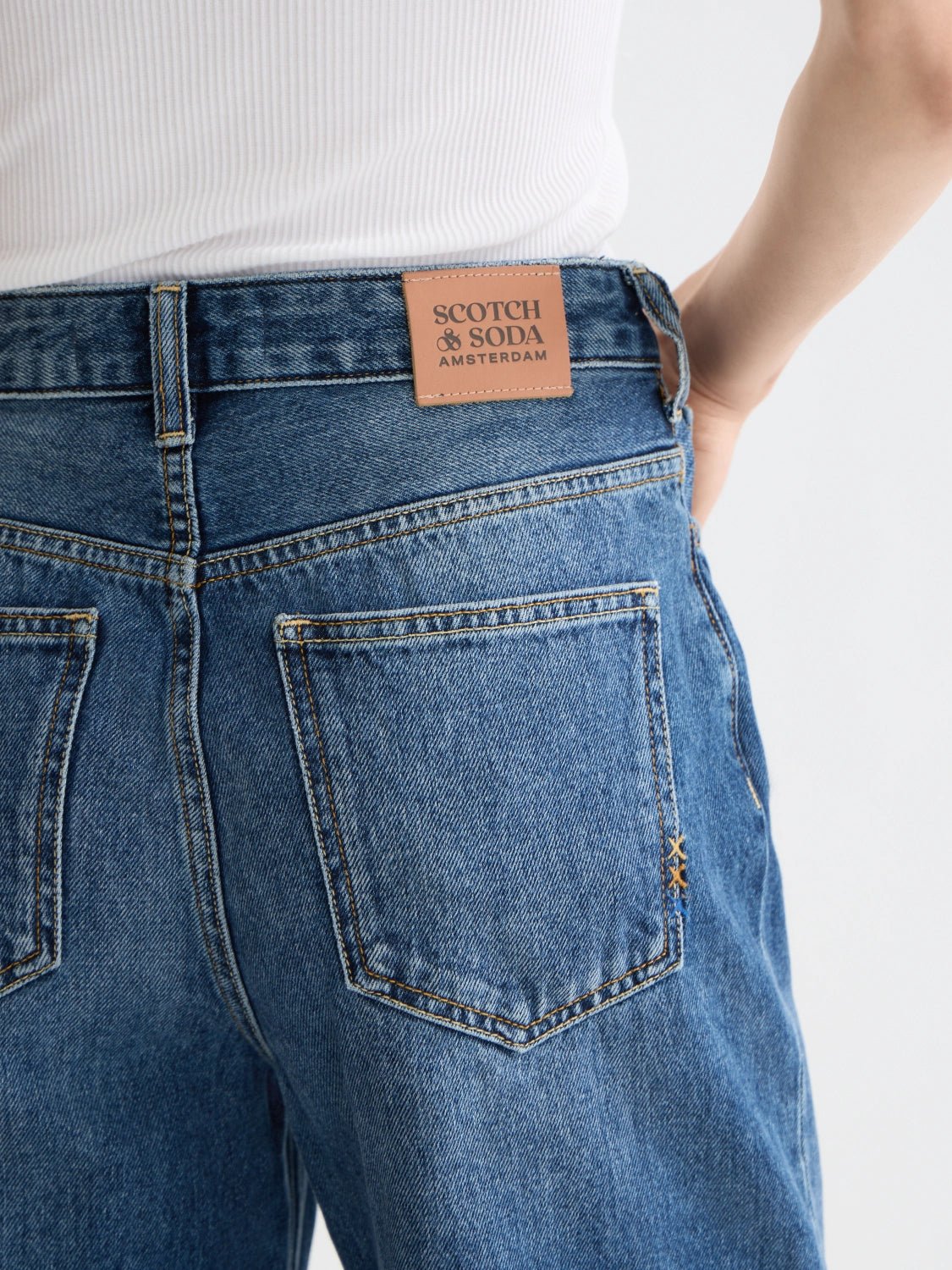 New Core Ripple Straight Jeans — Absolute Blue - Scotch & Soda South Africa