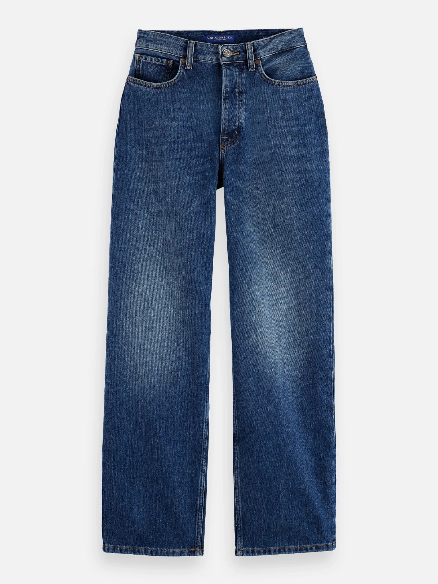 New Core Ripple Straight Jeans — Absolute Blue - Scotch & Soda South Africa