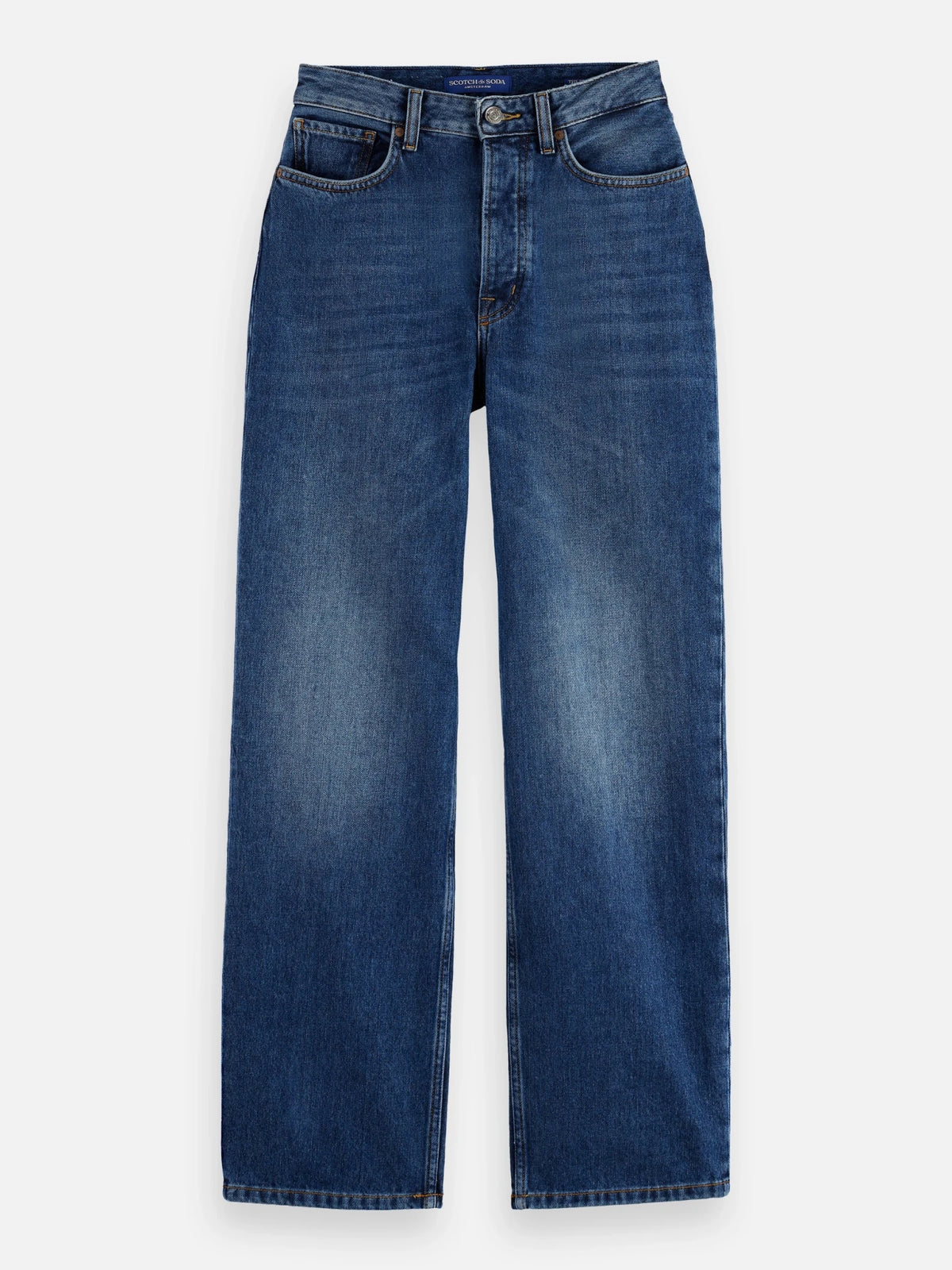 New Core Ripple Straight Jeans — Absolute Blue - Scotch & Soda South Africa