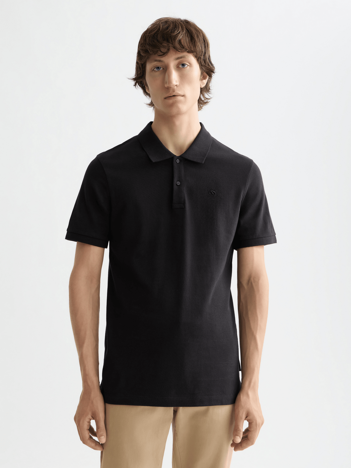 Nos Chest Logo Regular-Fit Pique Polo - Scotch & Soda South Africa