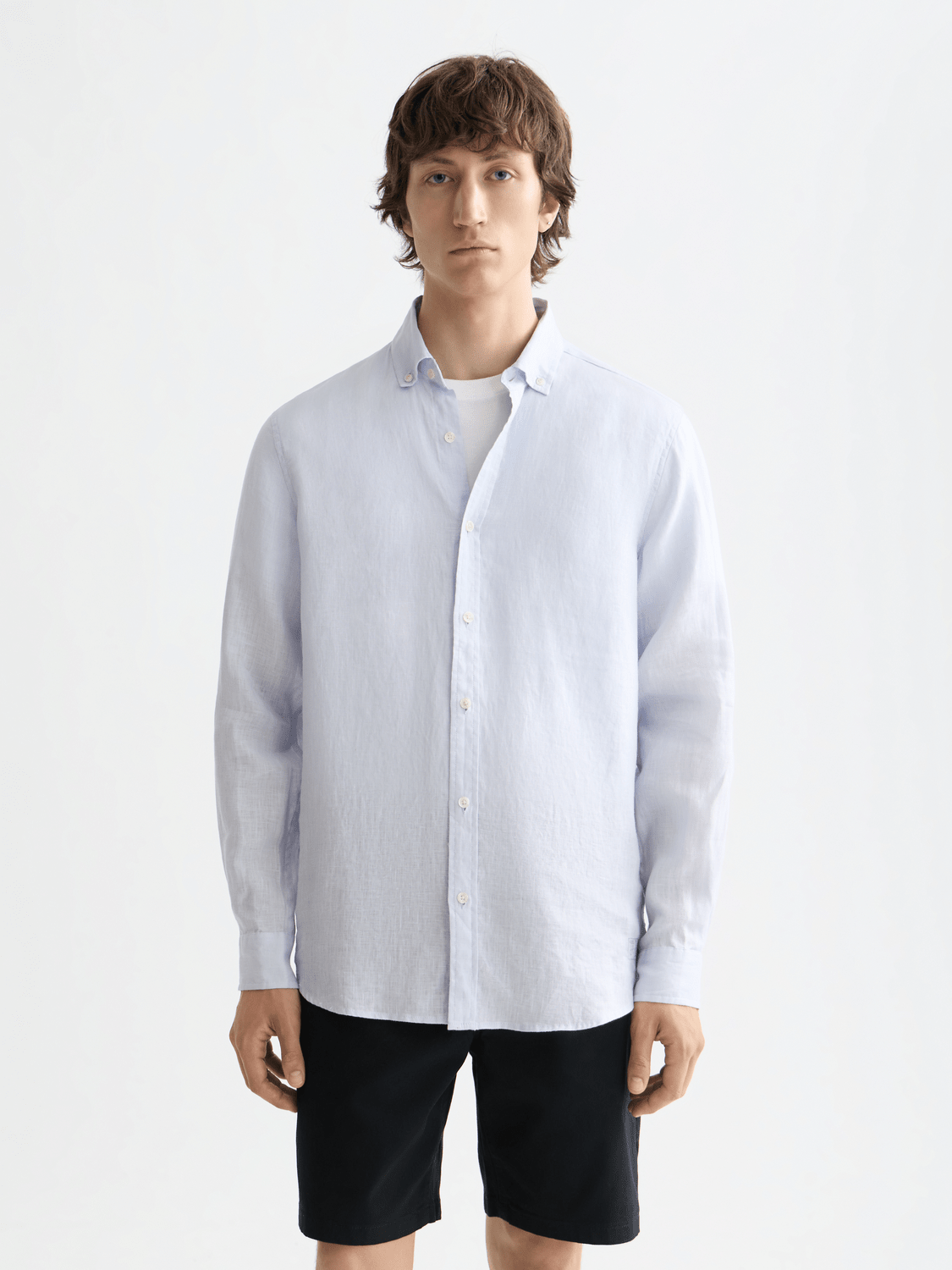 Nos Linen Regular-Fit Shirt - Scotch & Soda South Africa