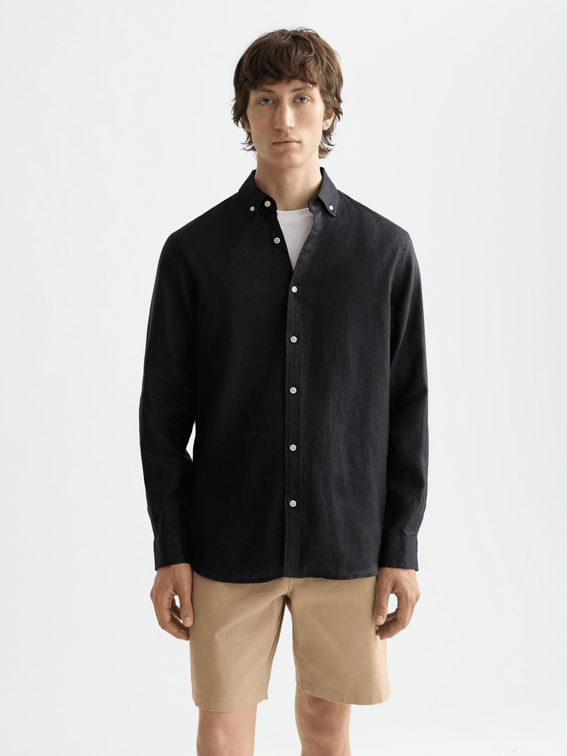 Nos Linen Regular-Fit Shirt - Scotch & Soda South Africa