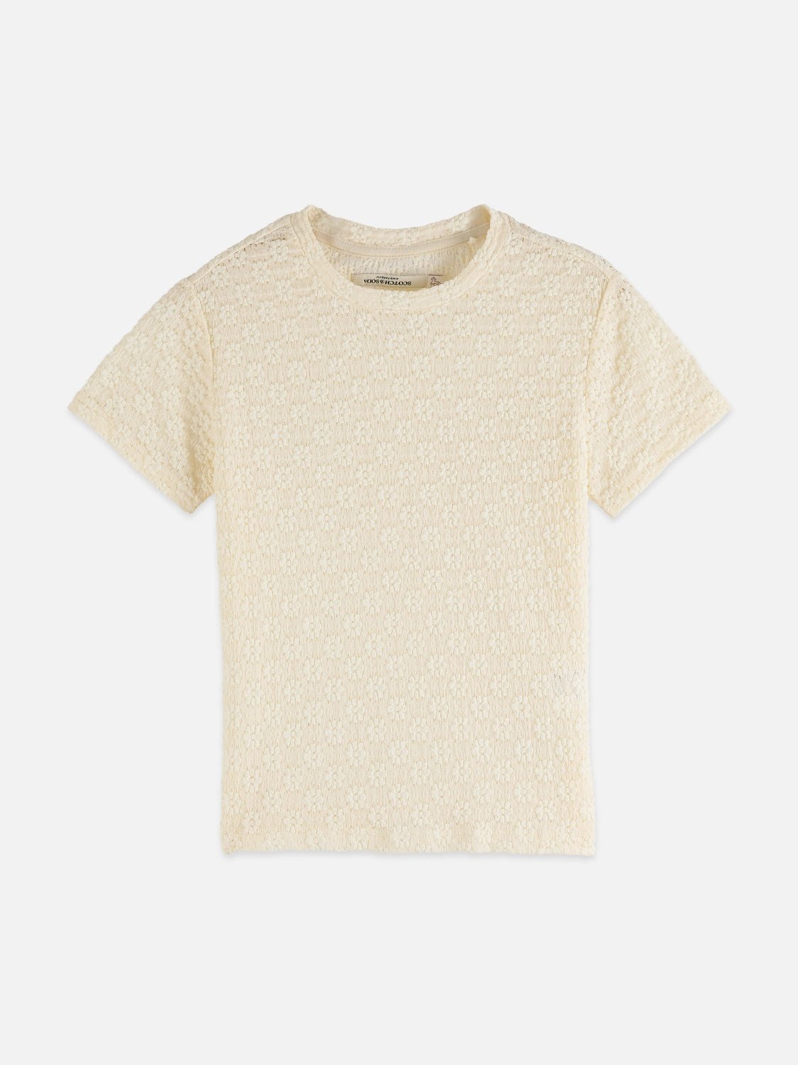 Open Structure Slim Fit T-Shirt - Scotch & Soda South Africa