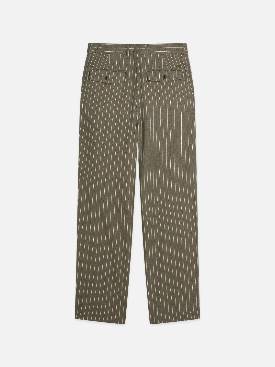 Pleated Pinstriped Cottonlinen Loose Straightfit Chino - Scotch & Soda South Africa