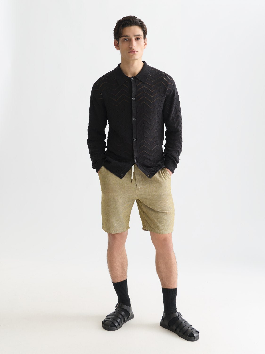Pointelle Dropped Shoulder Cardigan - Scotch & Soda South Africa