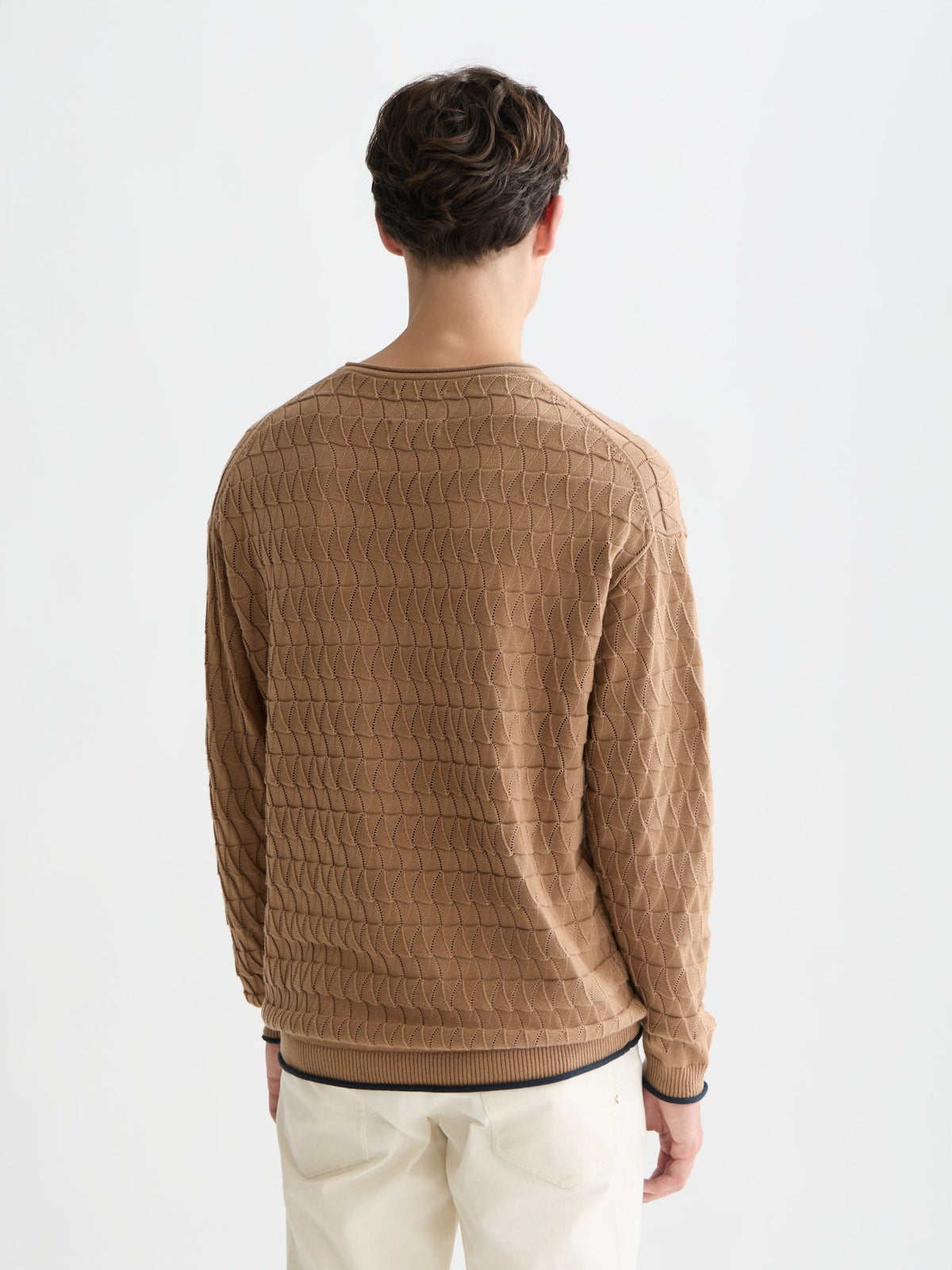 Pointelle Dropped Shoulder Pullover - Scotch & Soda South Africa
