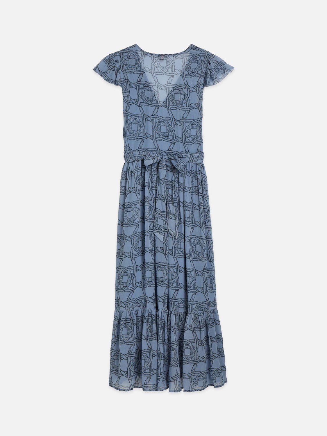 Printed Chiffon Midi Day Dress - Scotch & Soda South Africa