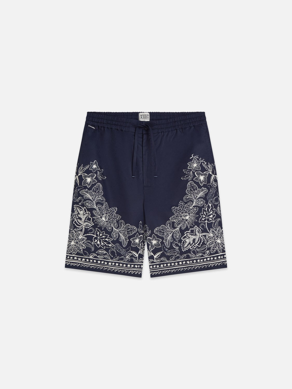 Printed Cottonlyocell Widefit Bermuda Shorts - Scotch & Soda South Africa