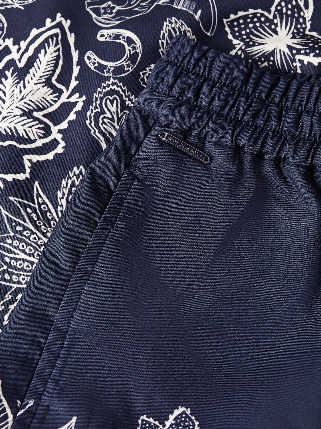 Printed Cottonlyocell Widefit Bermuda Shorts - Scotch & Soda South Africa