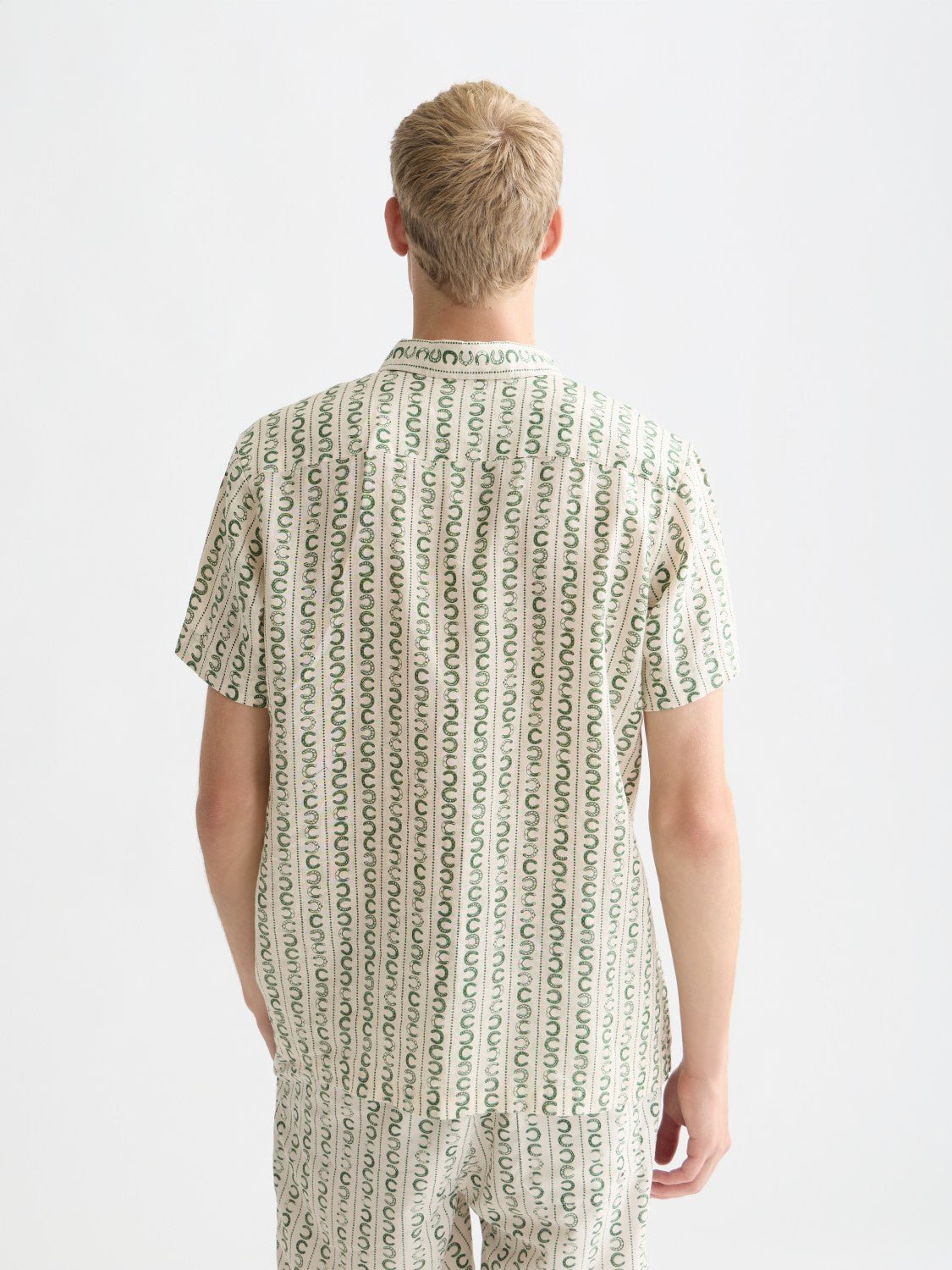 Printed Linen Regularfit Shortsleeved Shirt - Scotch & Soda South Africa