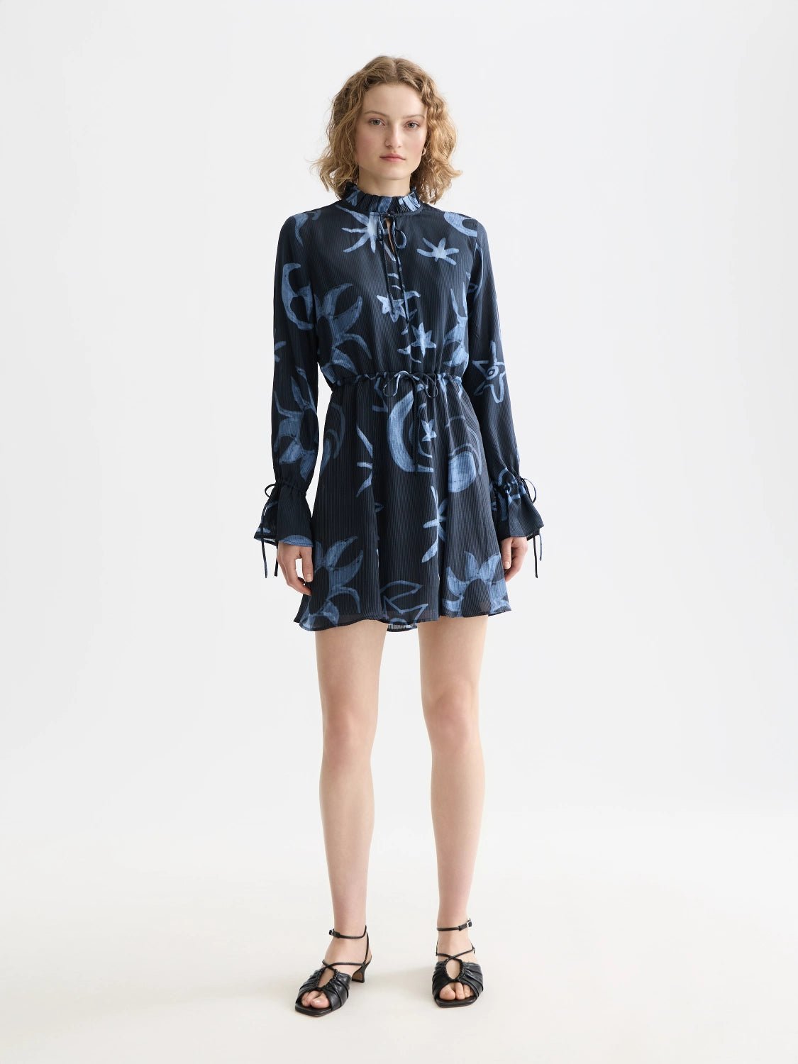 Printed Long Sleeve Mini Dress - Scotch & Soda South Africa
