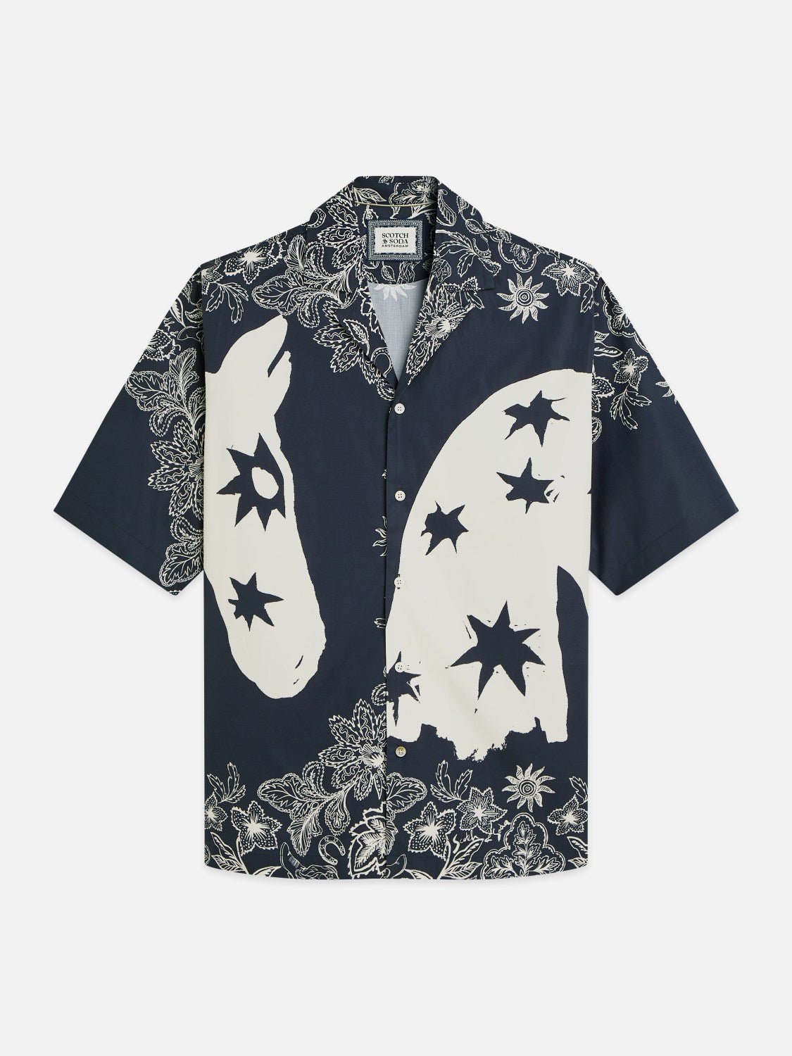 Printed Lyocell Relaxedfit Shortsleeved Shirt - Scotch & Soda South Africa