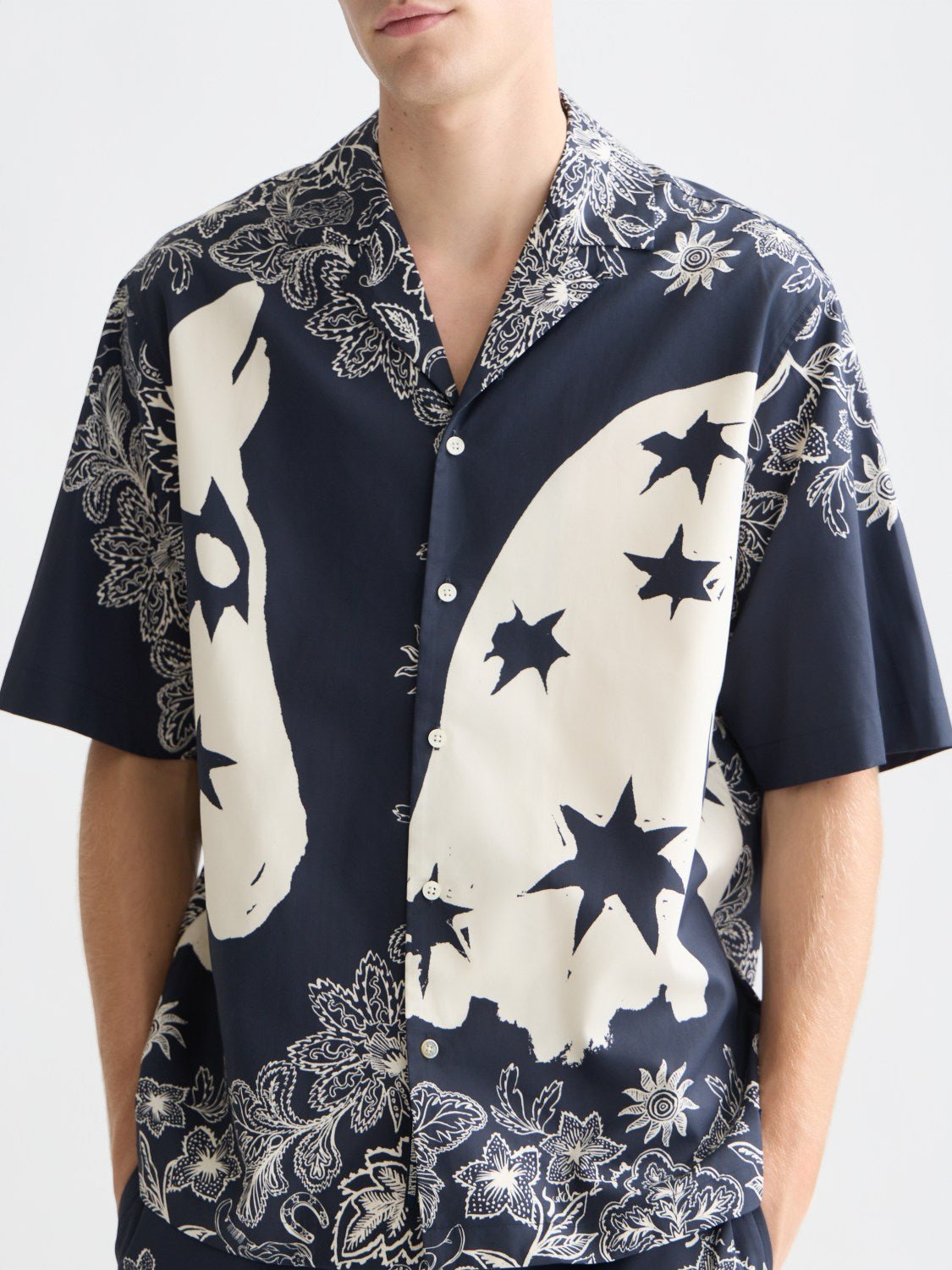 Printed Lyocell Relaxedfit Shortsleeved Shirt - Scotch & Soda South Africa