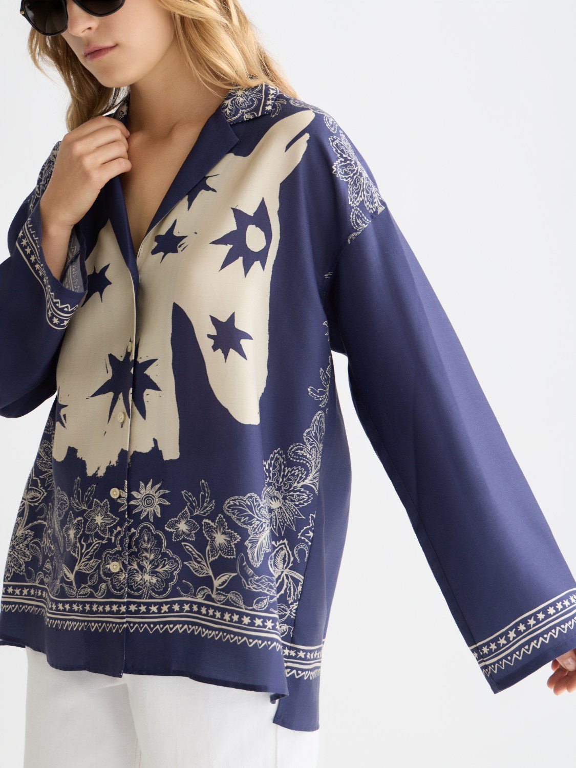 Printed Relaxed Fit Shirt - Scotch & Soda South Africa