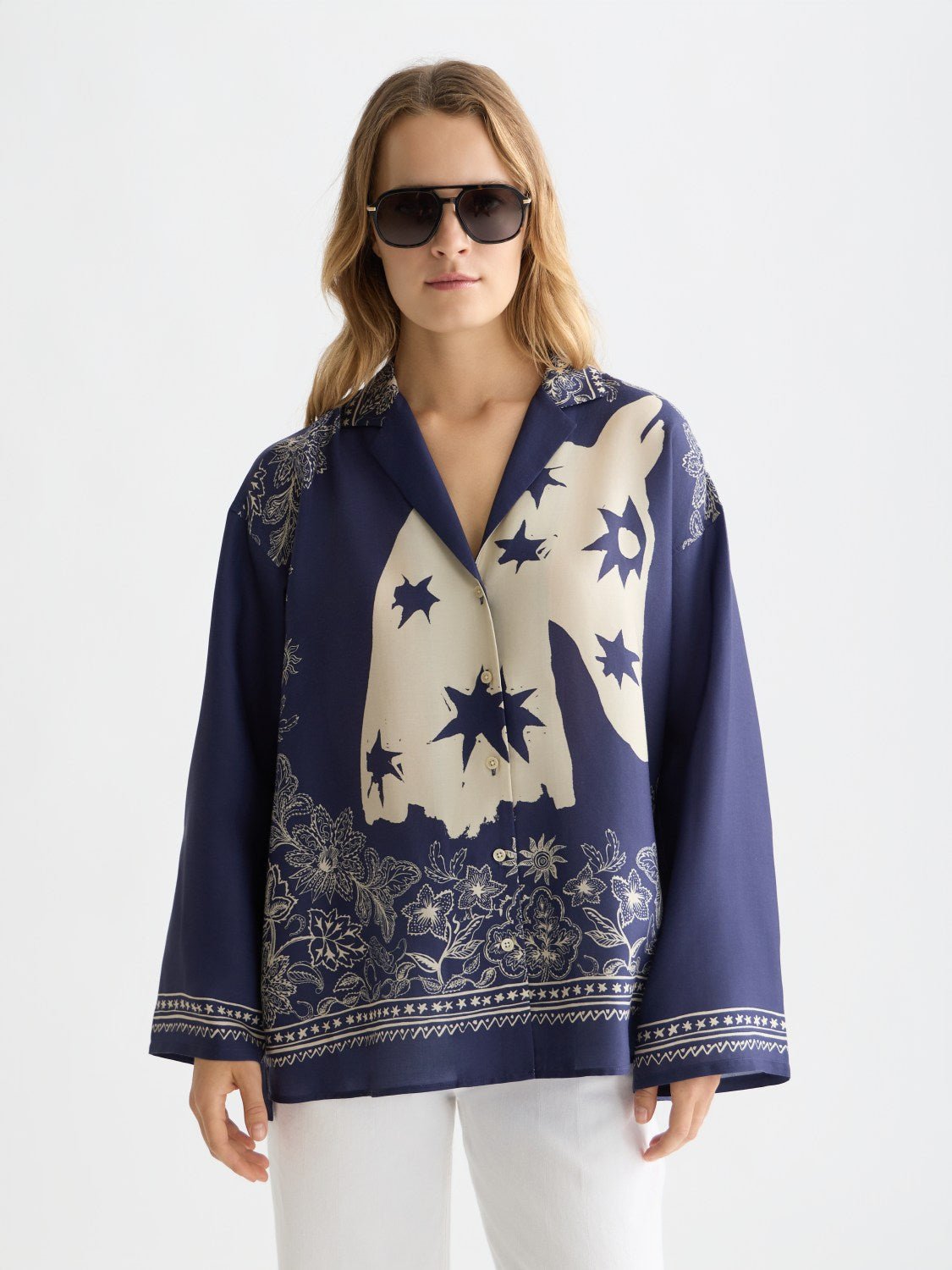 Printed Relaxed Fit Shirt - Scotch & Soda South Africa