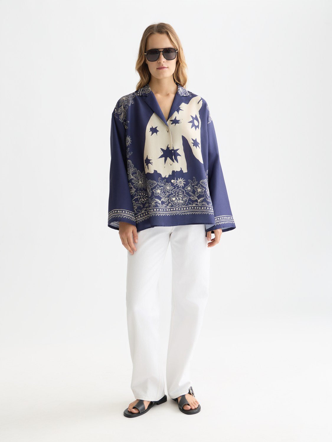 Printed Relaxed Fit Shirt - Scotch & Soda South Africa