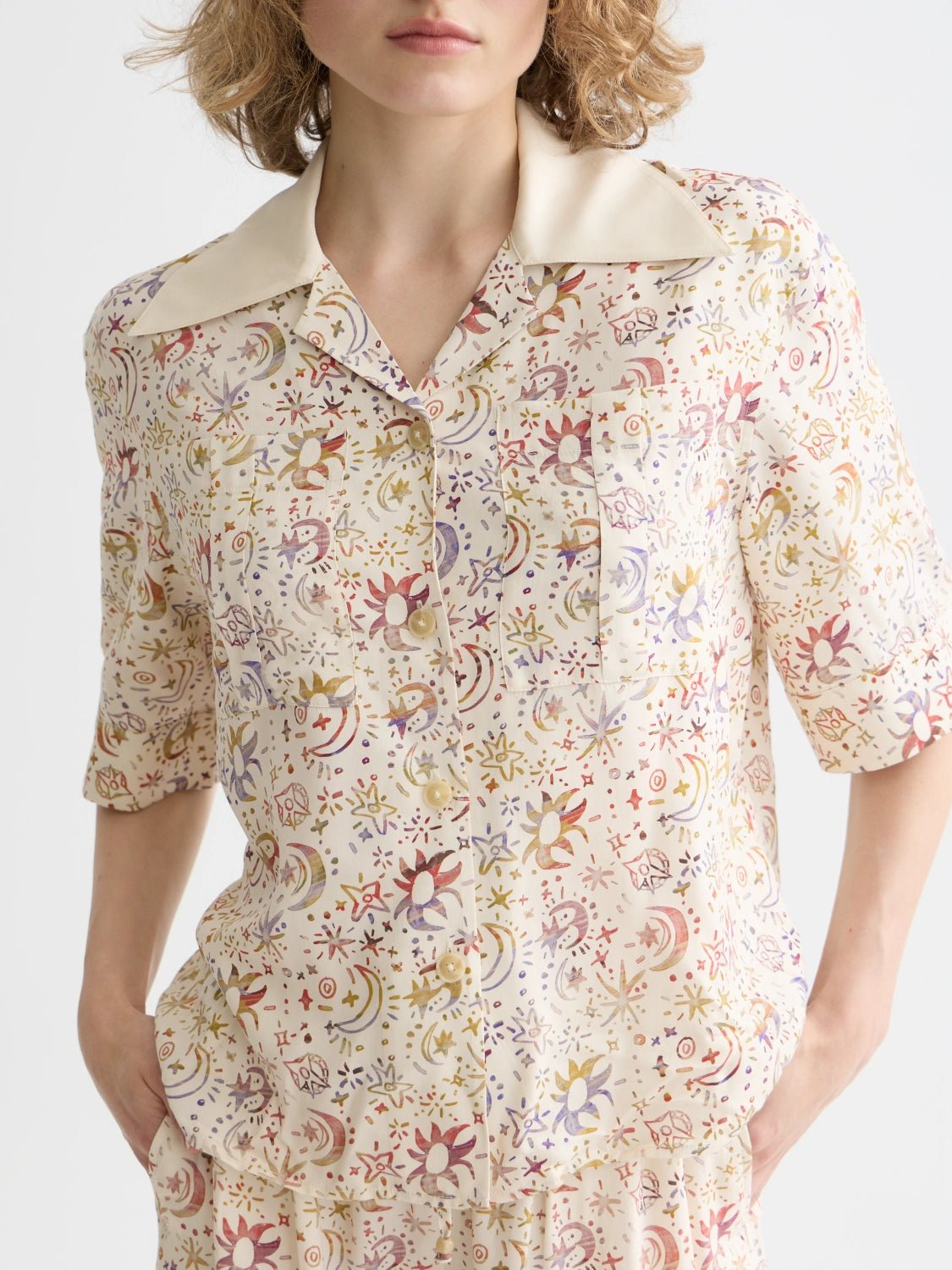 Printed Short Sleeve Shirt - Scotch & Soda South Africa