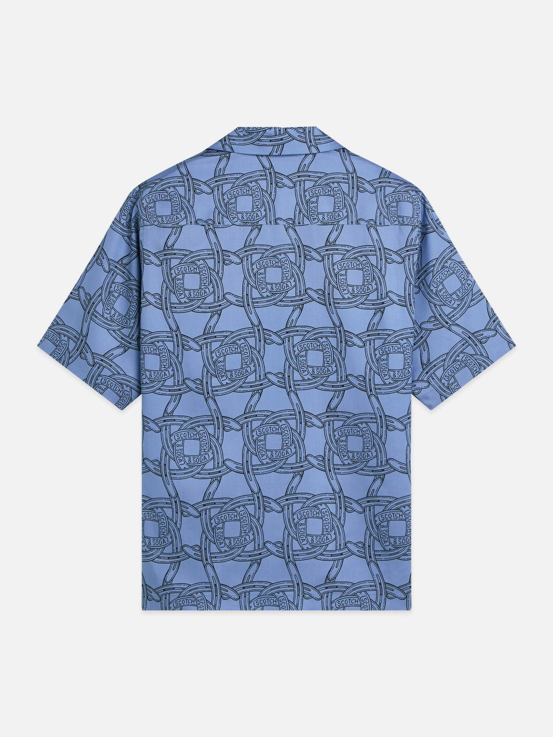 Printed Tencel Relaxed-Fit Shortsleeved Shirt - Scotch & Soda South Africa