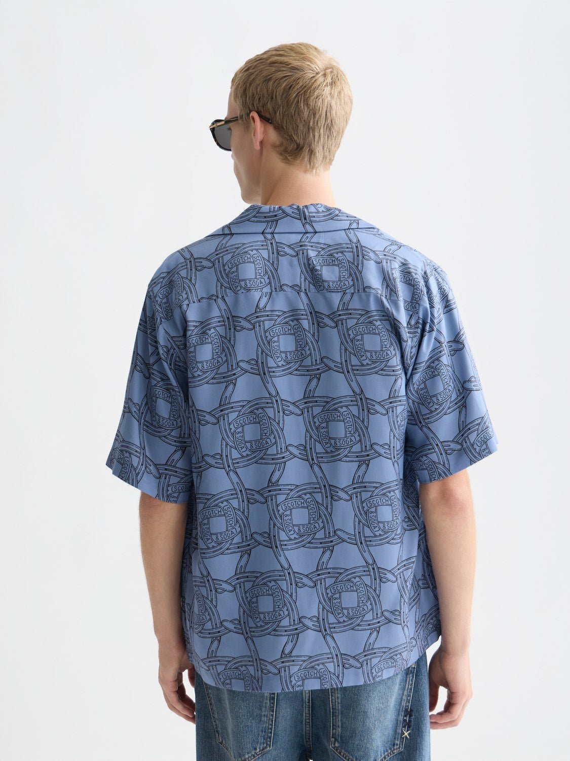 Printed Tencel Relaxed-Fit Shortsleeved Shirt - Scotch & Soda South Africa