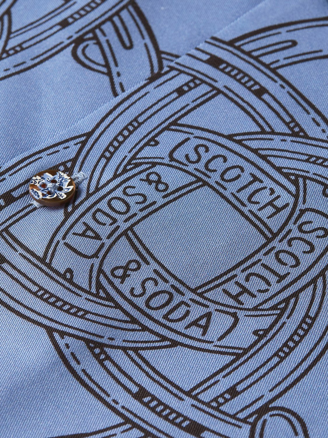 Printed Tencel Relaxed-Fit Shortsleeved Shirt - Scotch & Soda South Africa