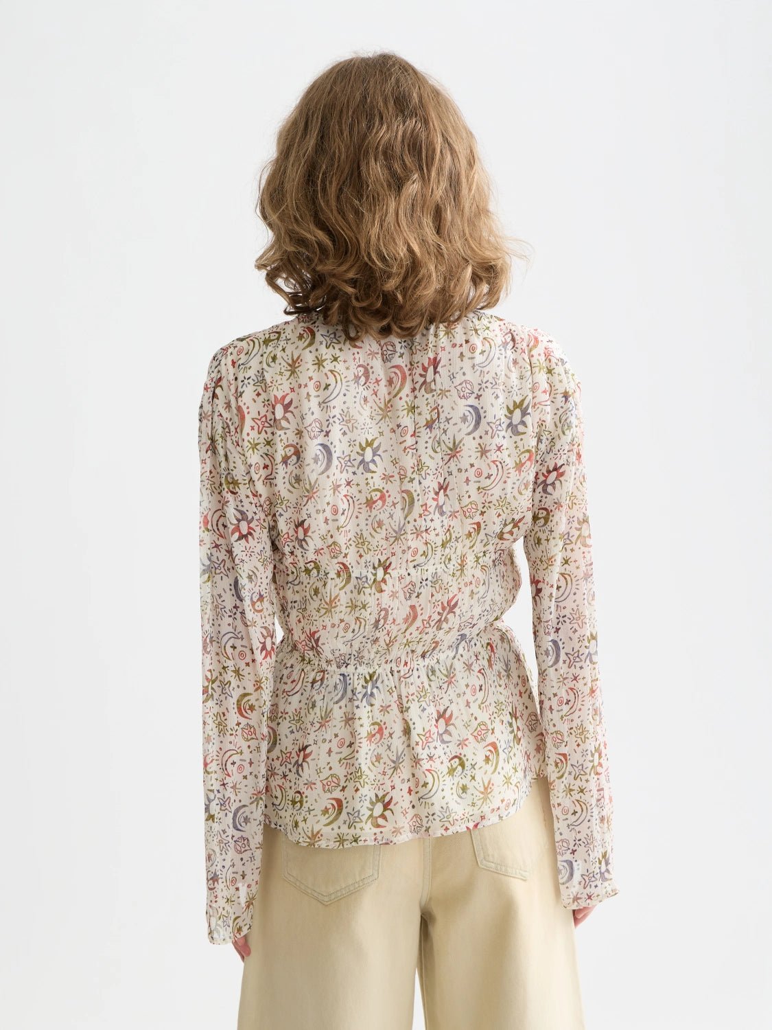 Printed Top With Tied Front - Scotch & Soda South Africa