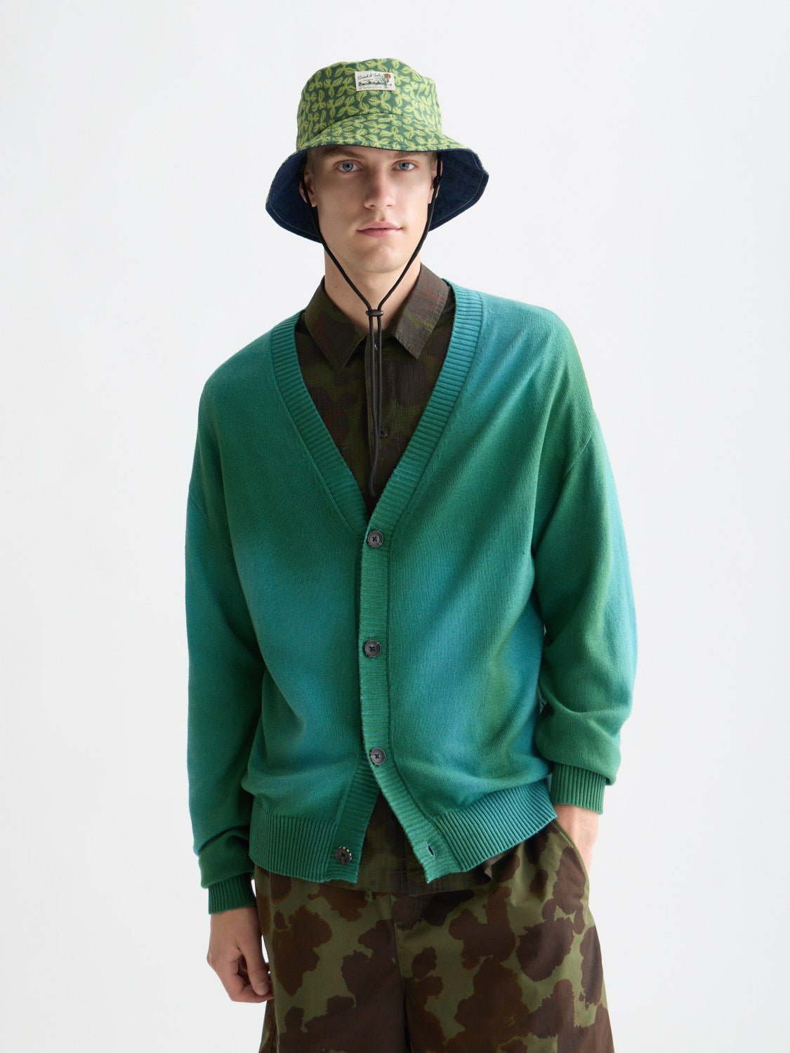 Printed Two Color Relaxedfit Cardigan - Scotch & Soda South Africa