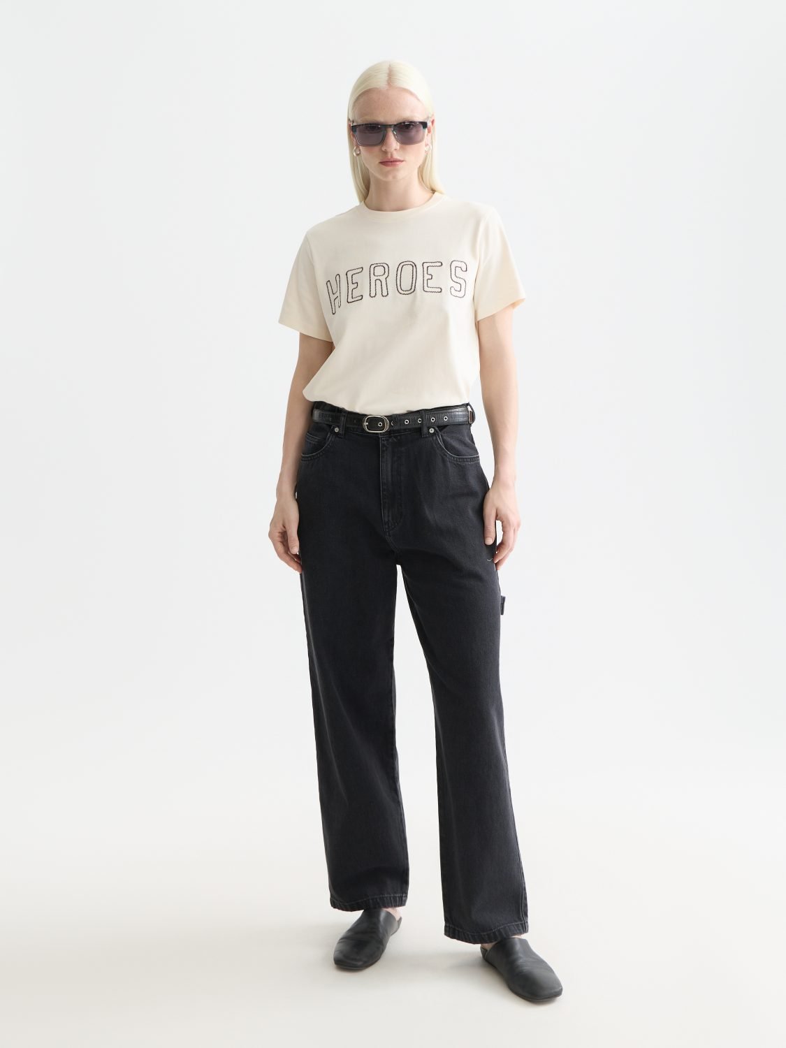 Raine High Rise Wide Leg — Black Sun - Scotch & Soda South Africa