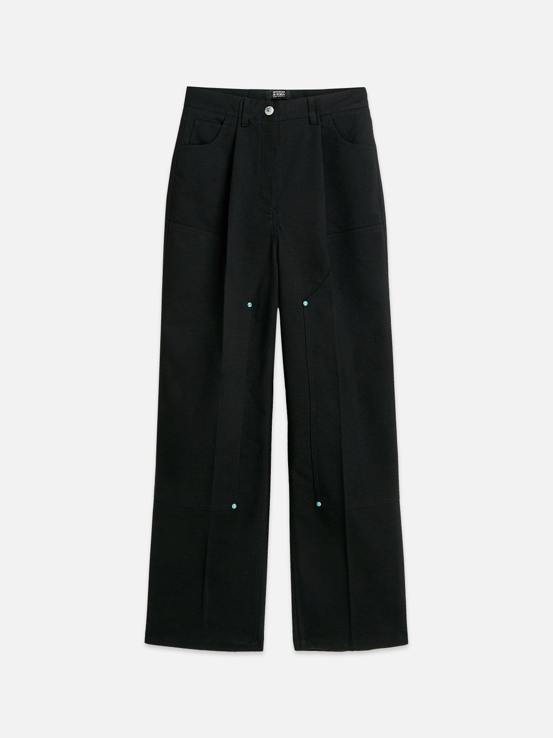 Raine - Studded High Rise Wide Leg Pants - Scotch & Soda South Africa