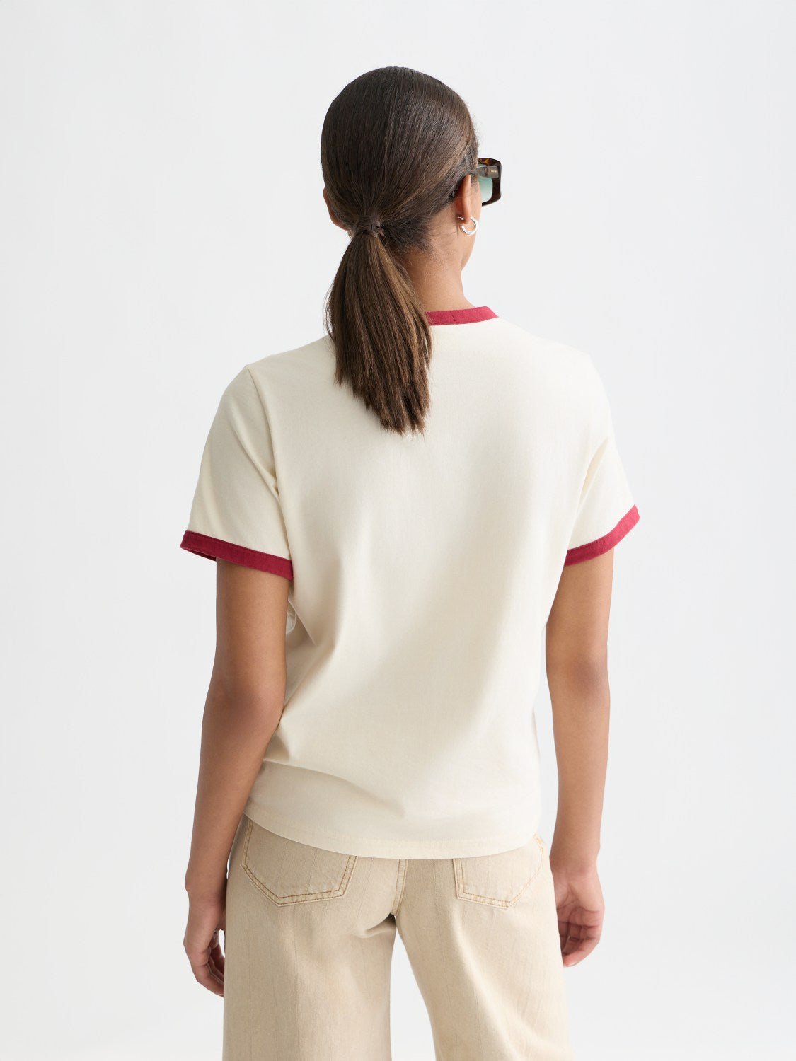 Regular-Fit T-Shirt With Contrast Binding - Scotch & Soda South Africa