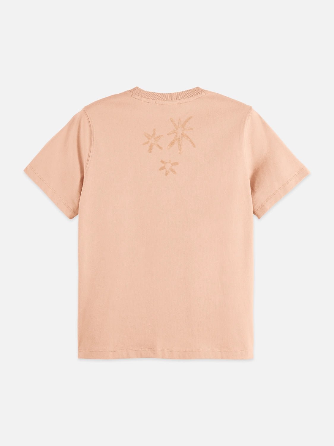 Regular Fit T-Shirt With Flock Print - Scotch & Soda South Africa