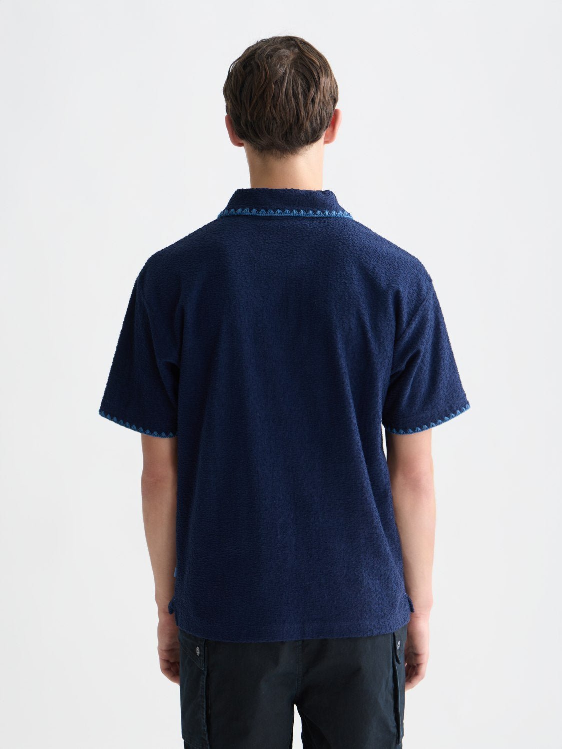 Relaxedfit Jacquard Towelling Polo - Scotch & Soda South Africa