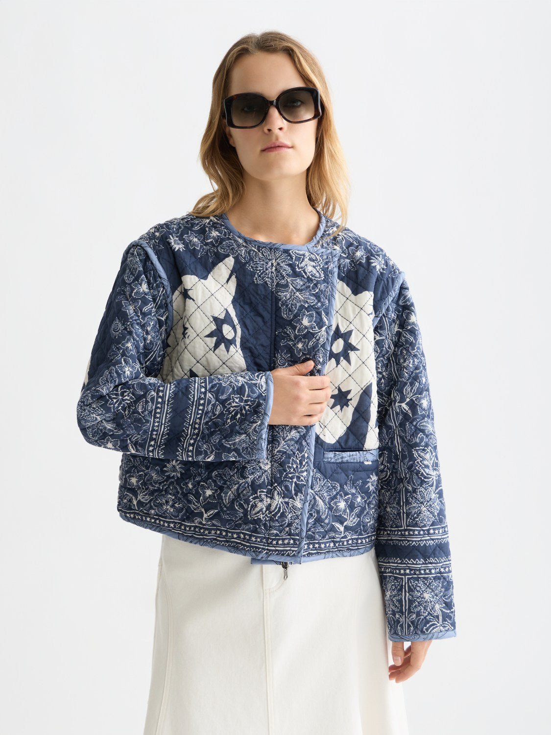 Reversible Printed Quilted Jacket - Scotch & Soda South Africa